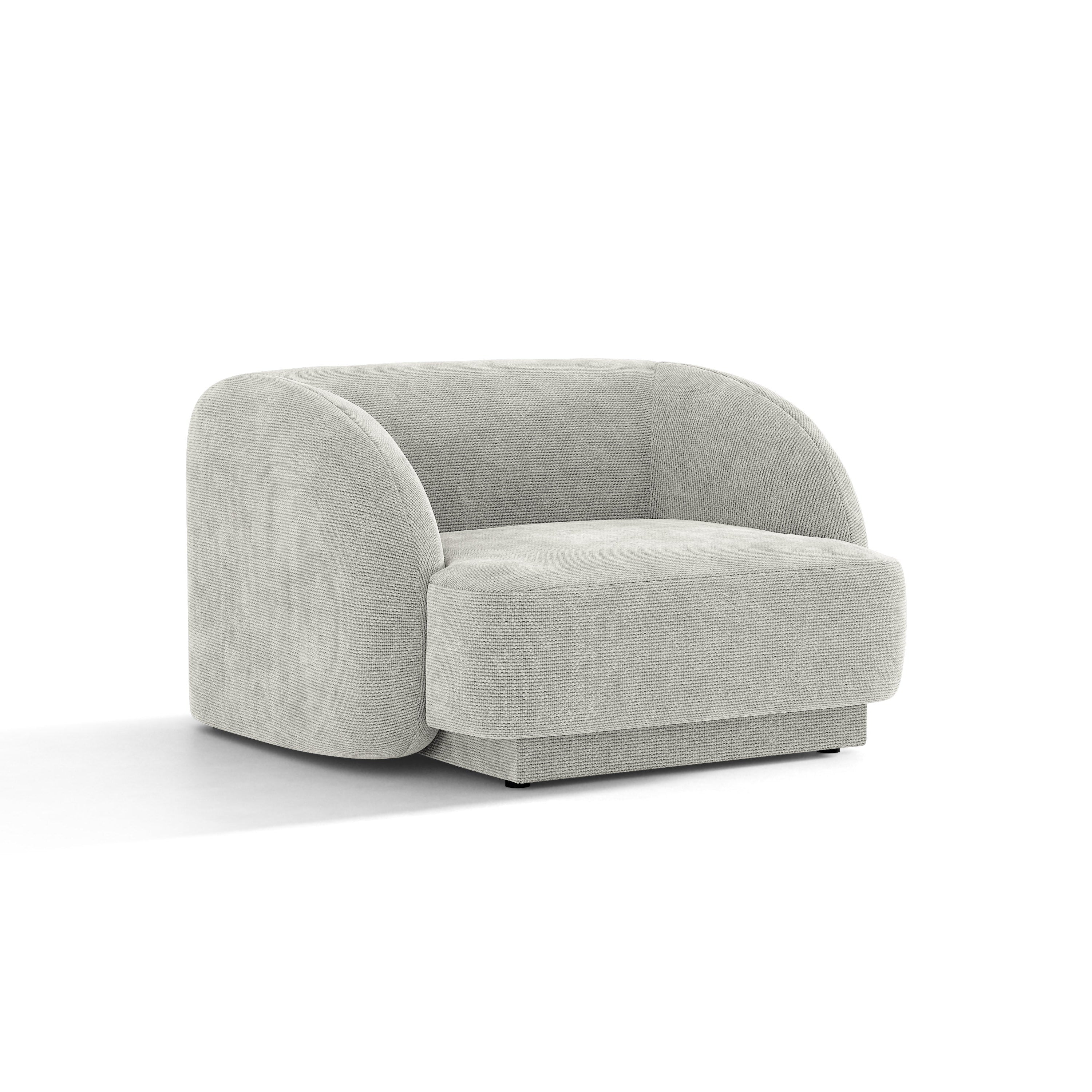 Sessel MILEY graues Chenille
