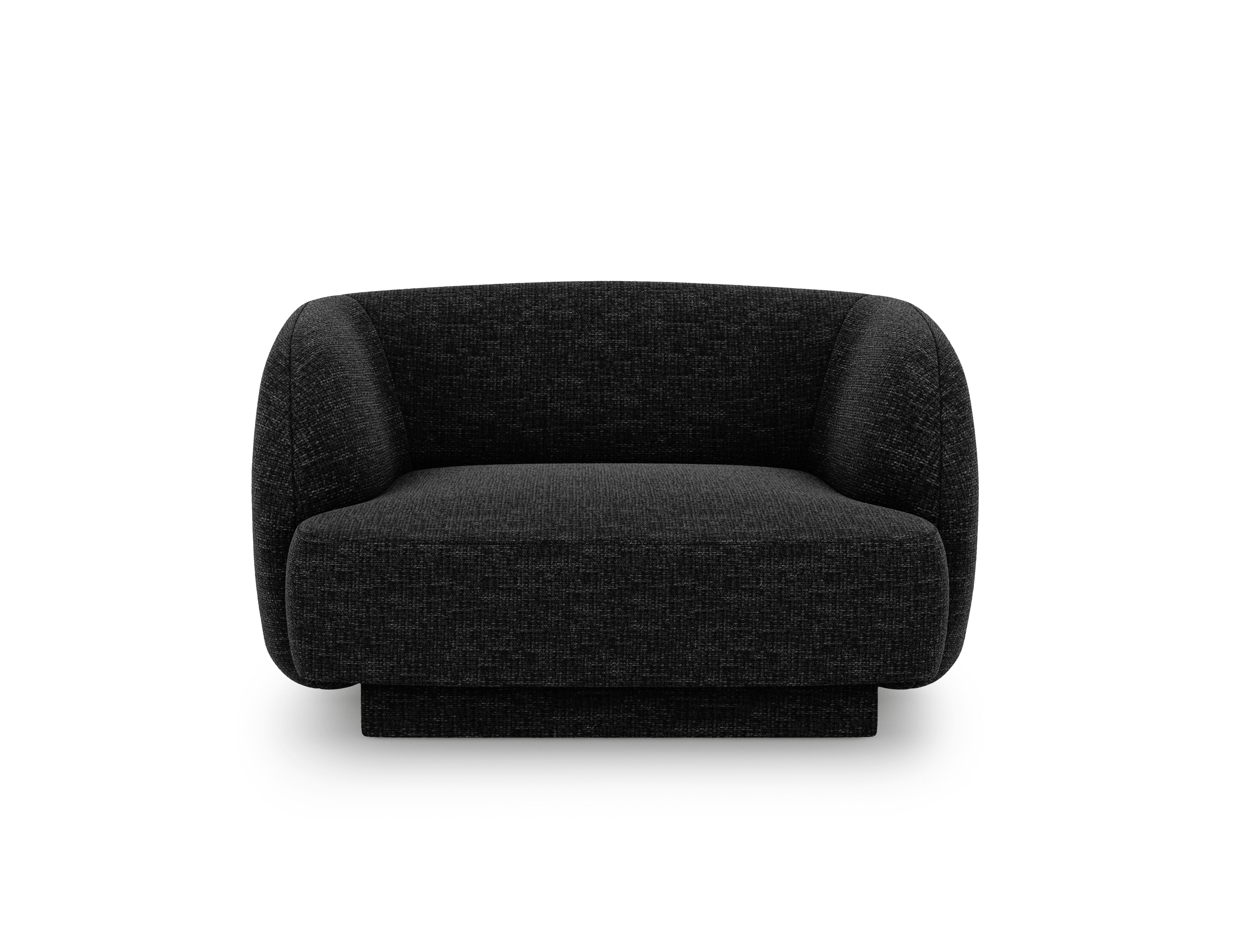 MILEY Armchair Black Chenille