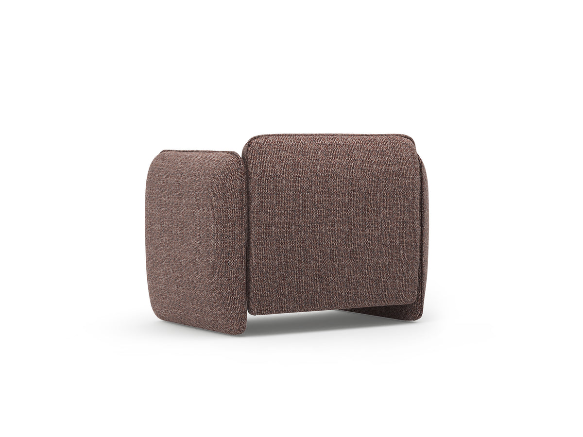 Sessel GEORGIA braunes Chenille