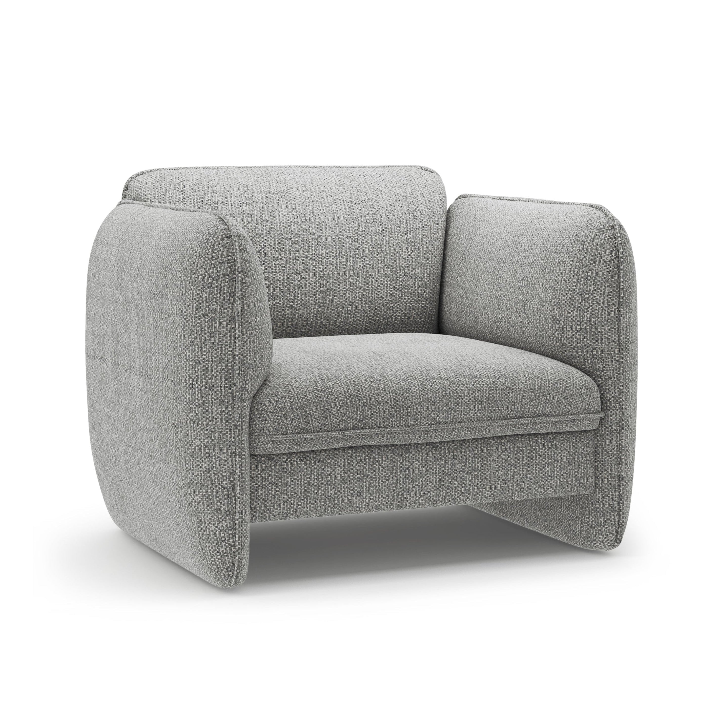 Stuhl GEORGIA graues Chenille