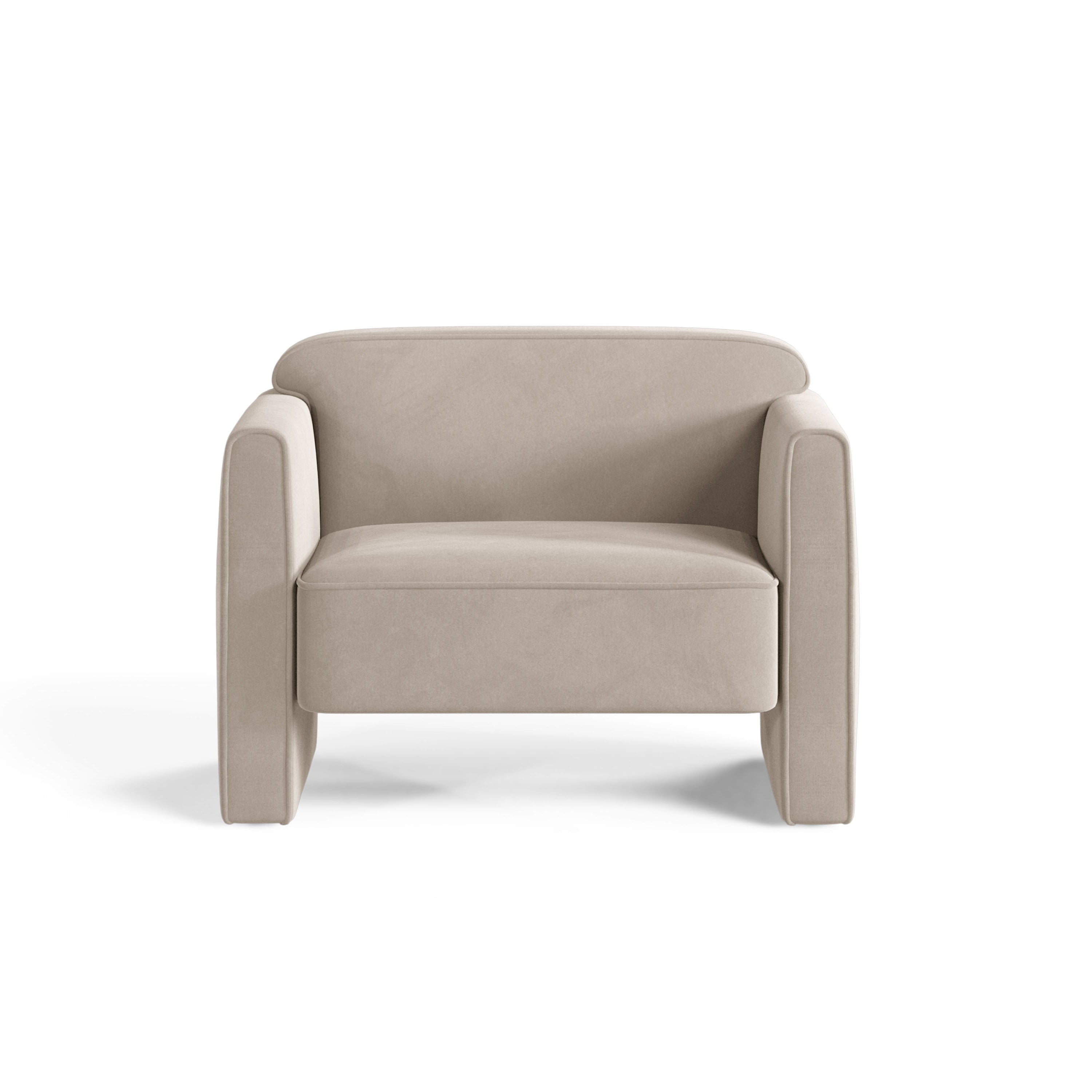 Samt Sessel ABBY beige