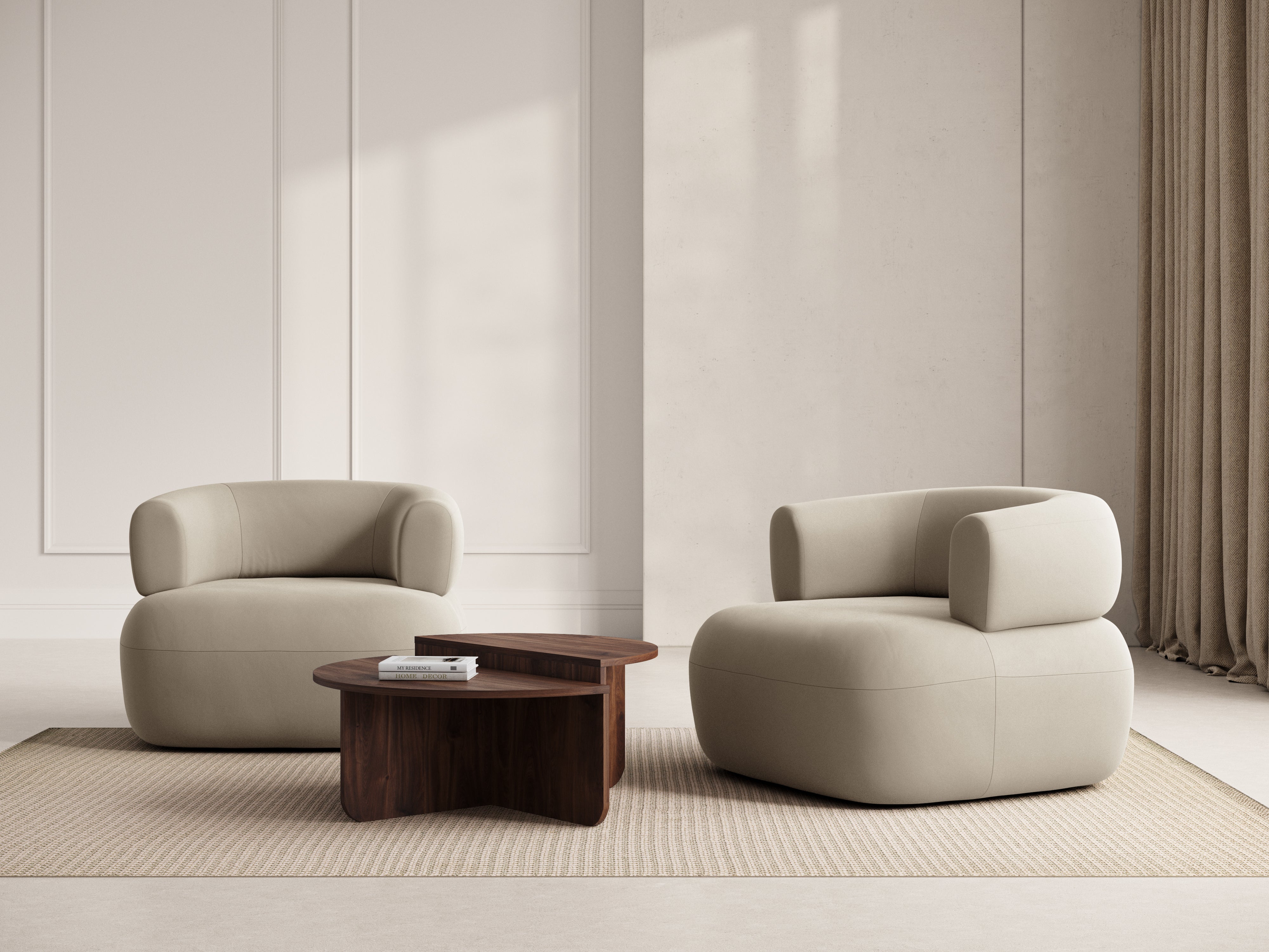 Sessel JENNY samtbeige