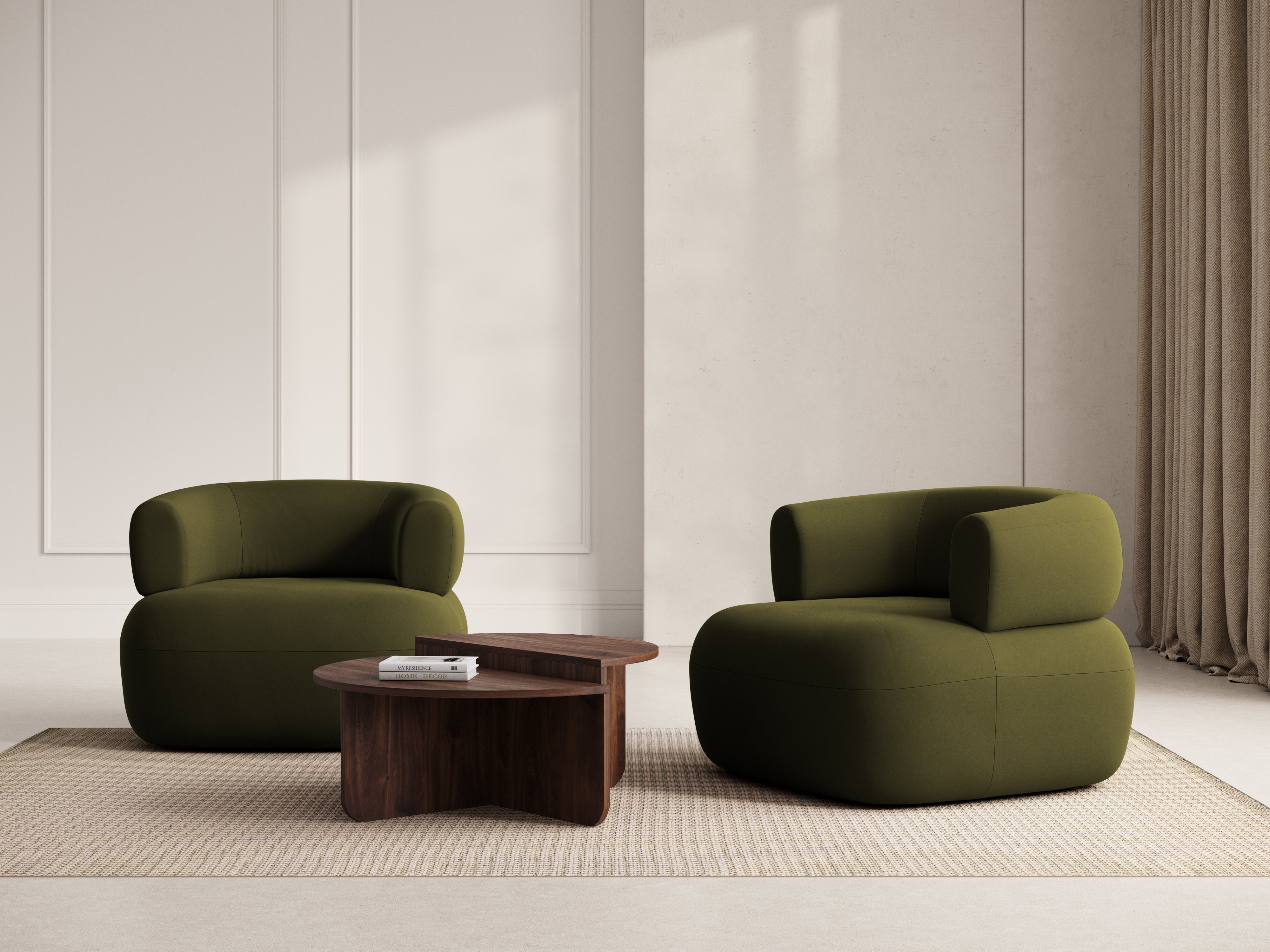 JENNY Green Velvet Armchair