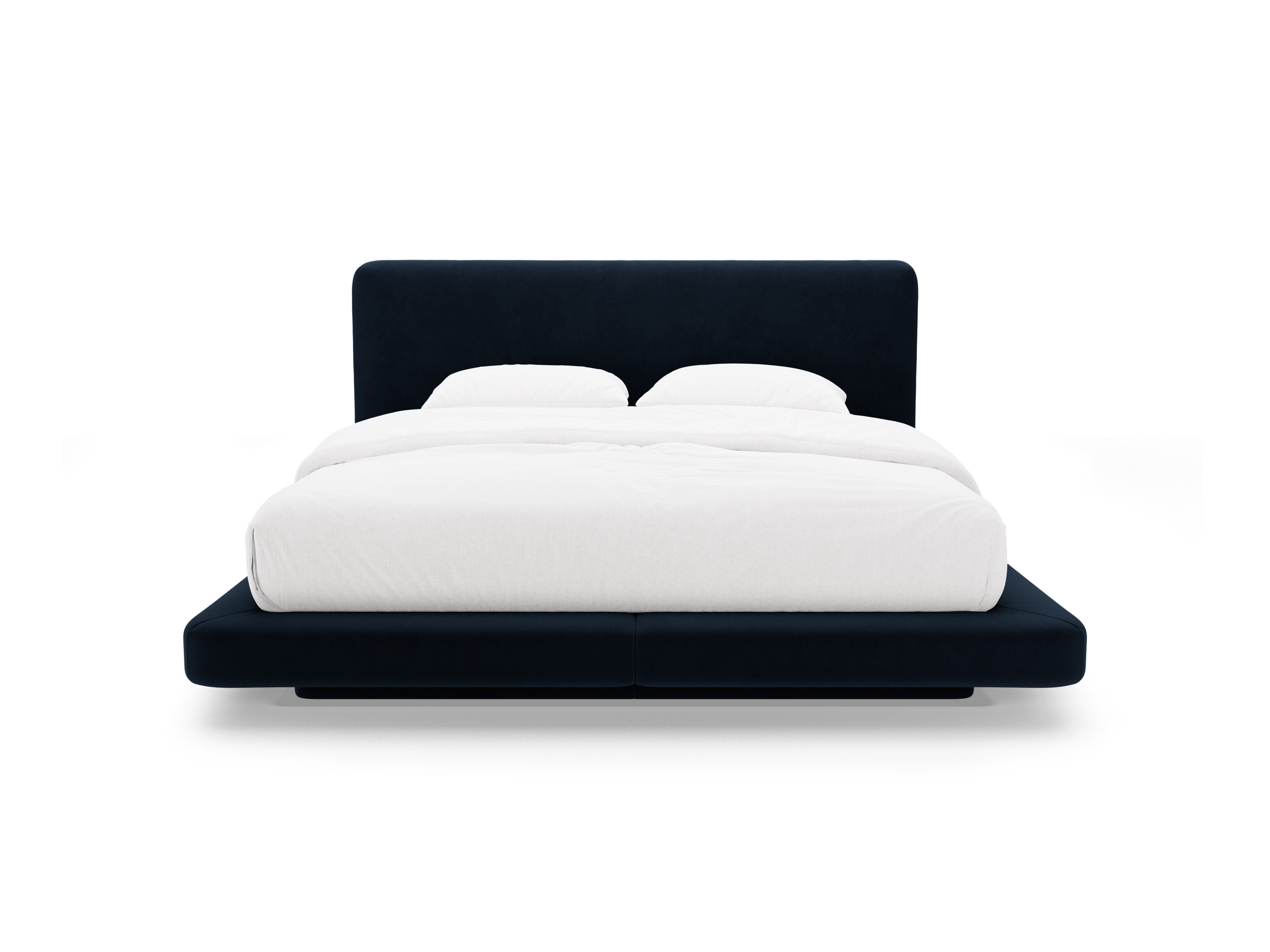 LINEA Velvet Bed in Navy Blue