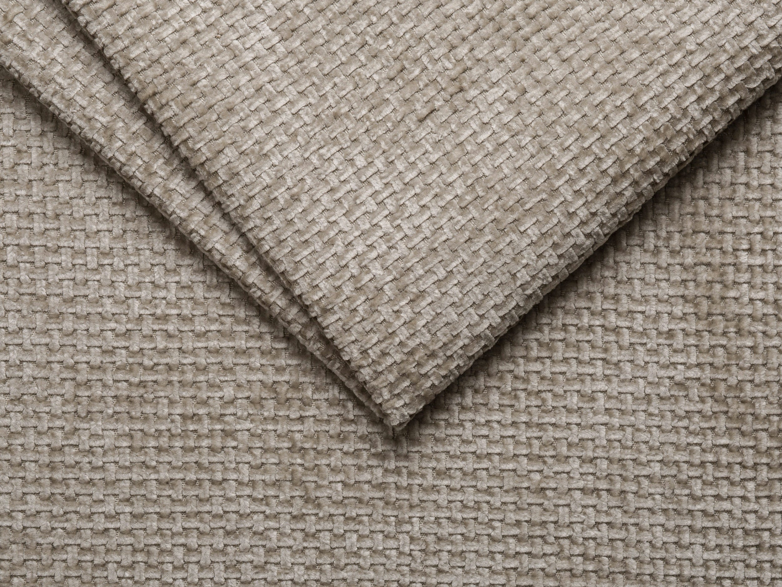 Bett WHALE dunkelbeige Chenille