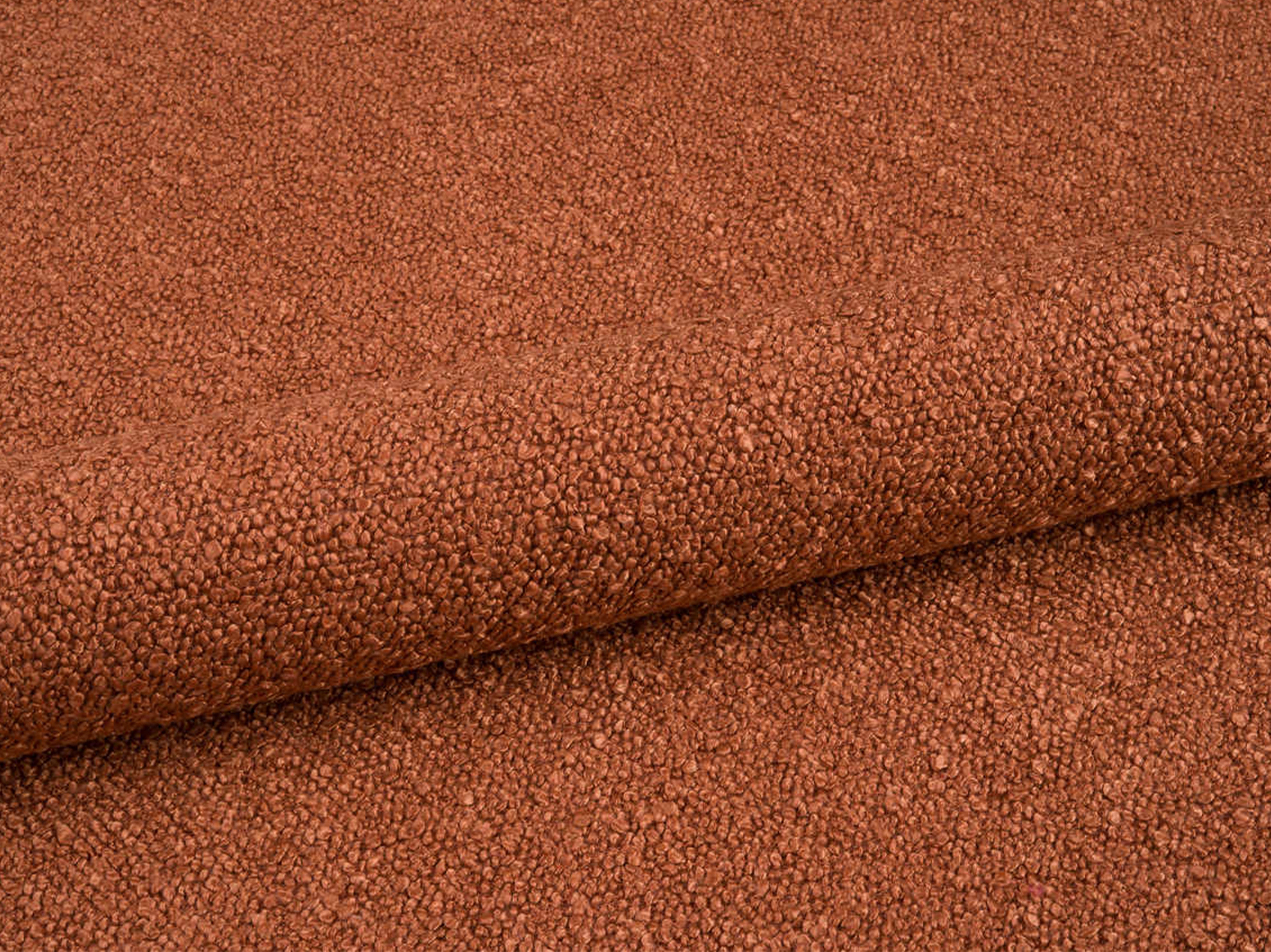 AVELINE bed terracotta boucle