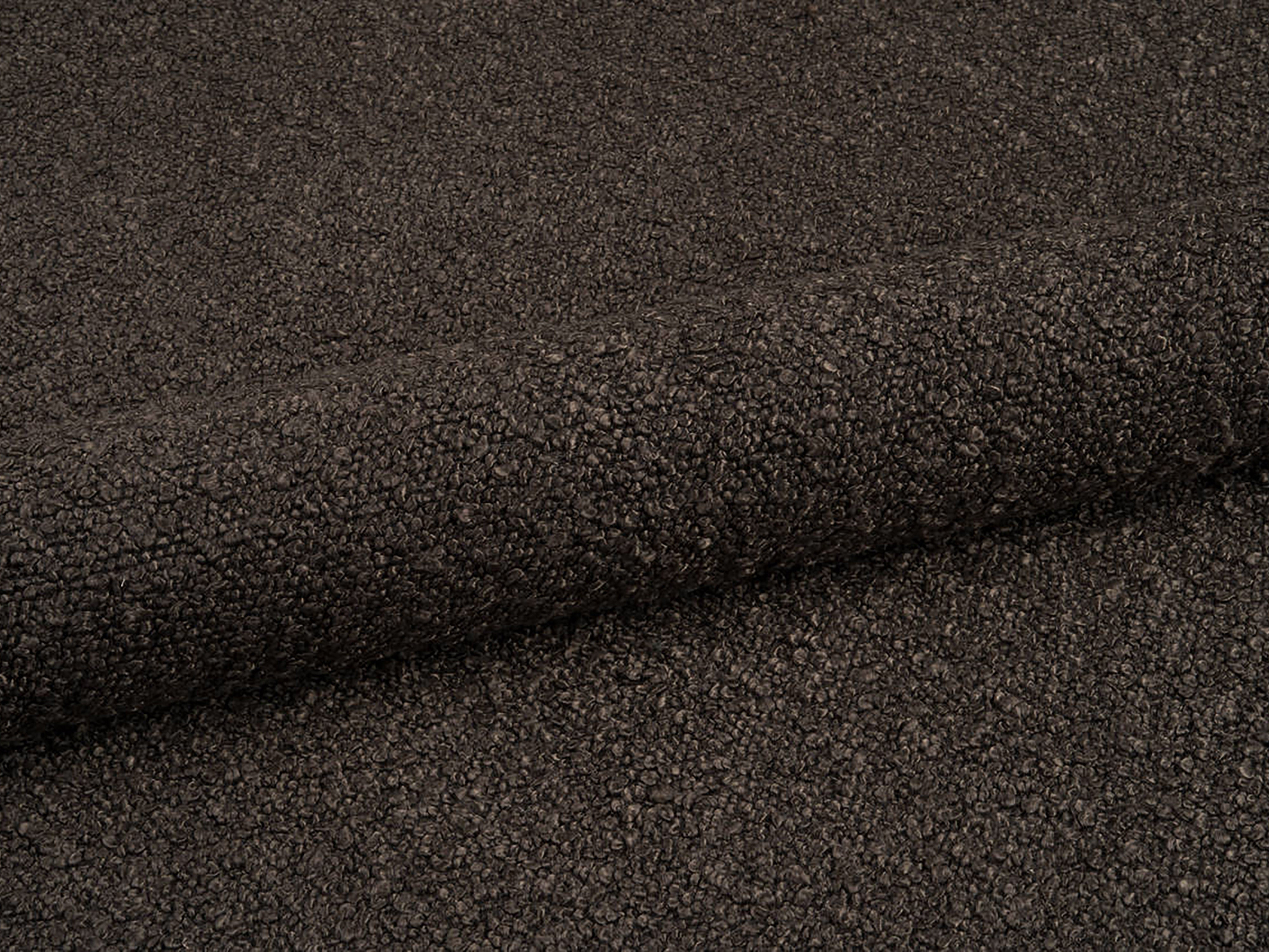 Bett OVALO braunes Boucle