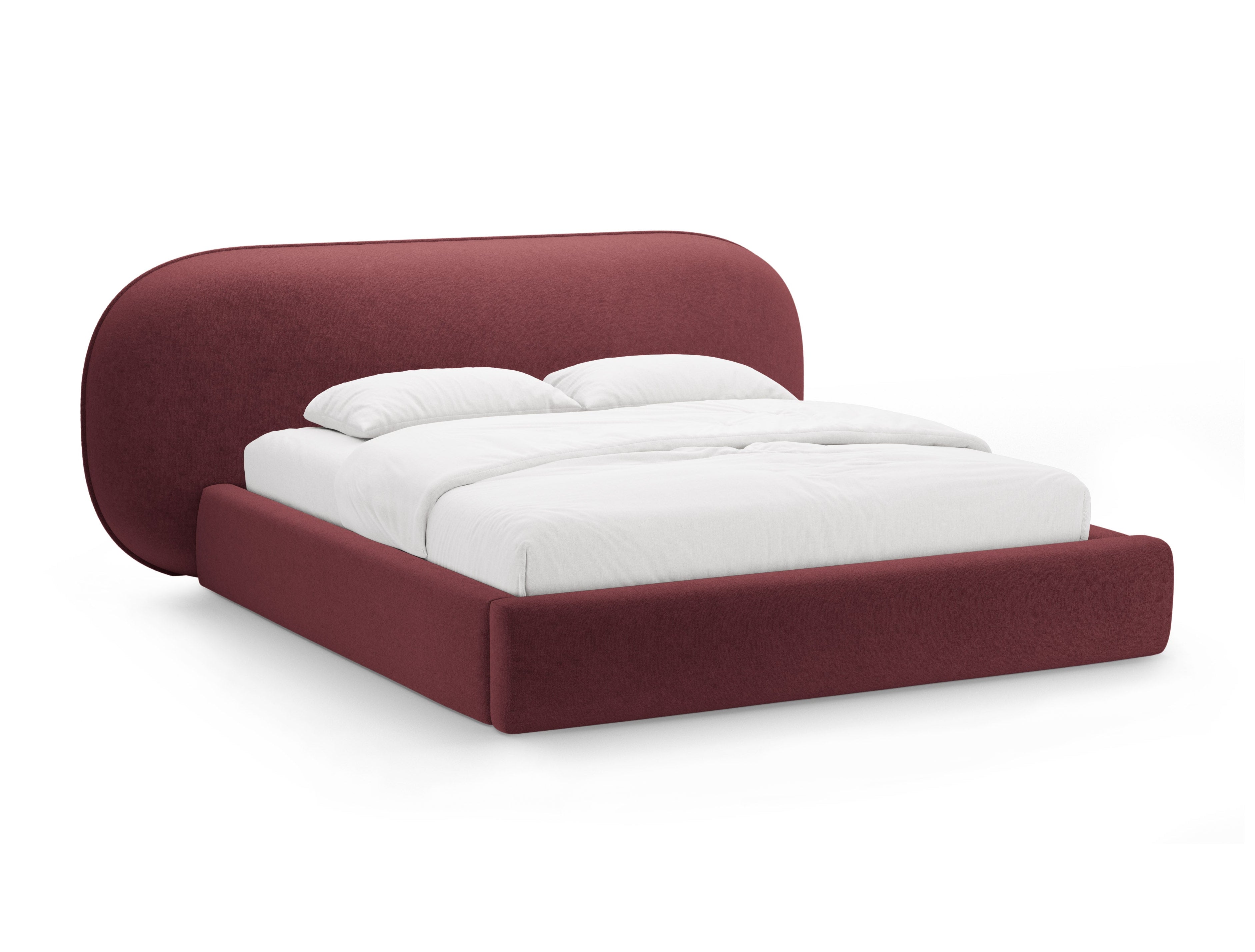 OVALO Bed Cherry Chenille