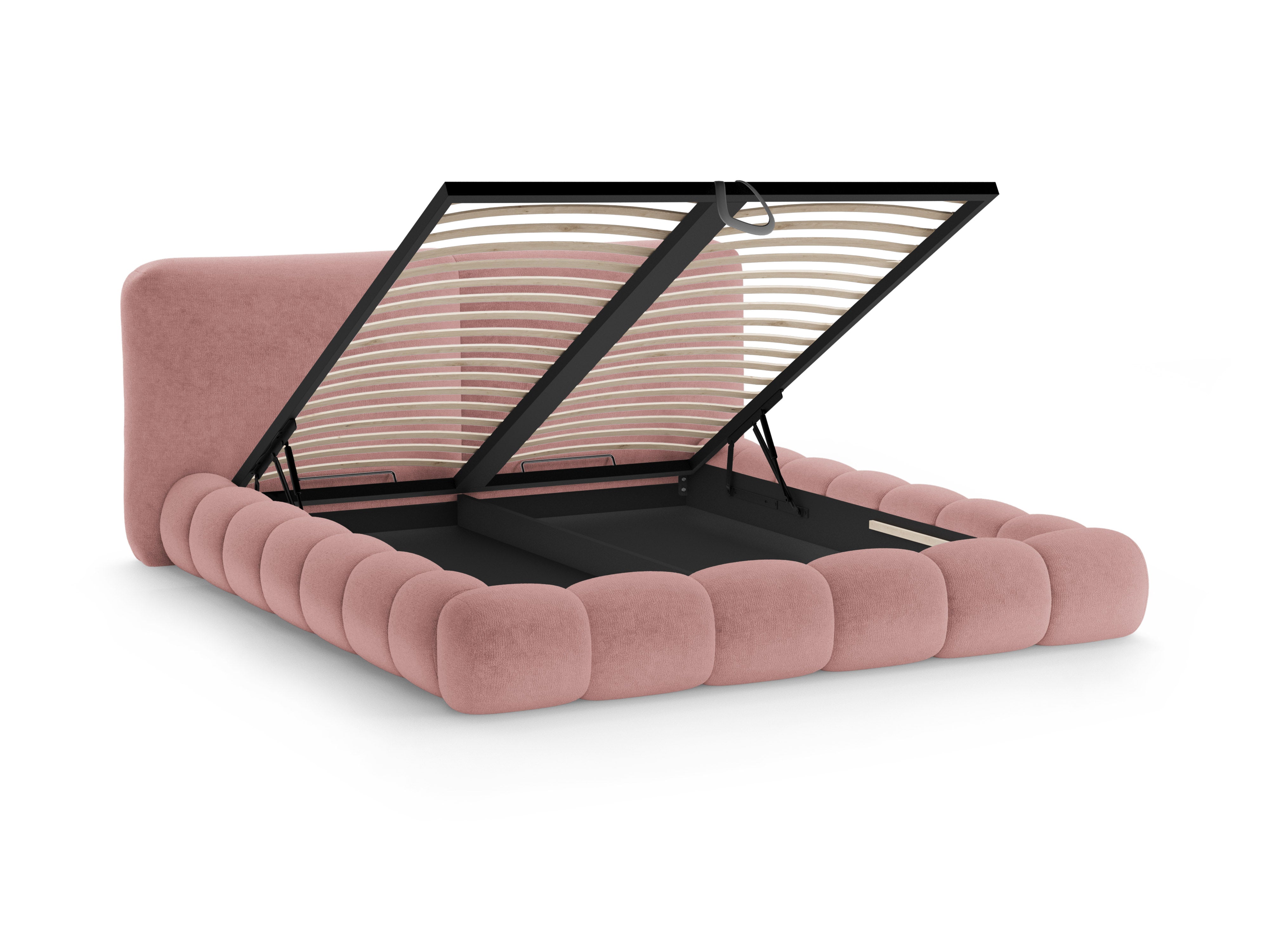 Bett SOLANGE rosa Chenille