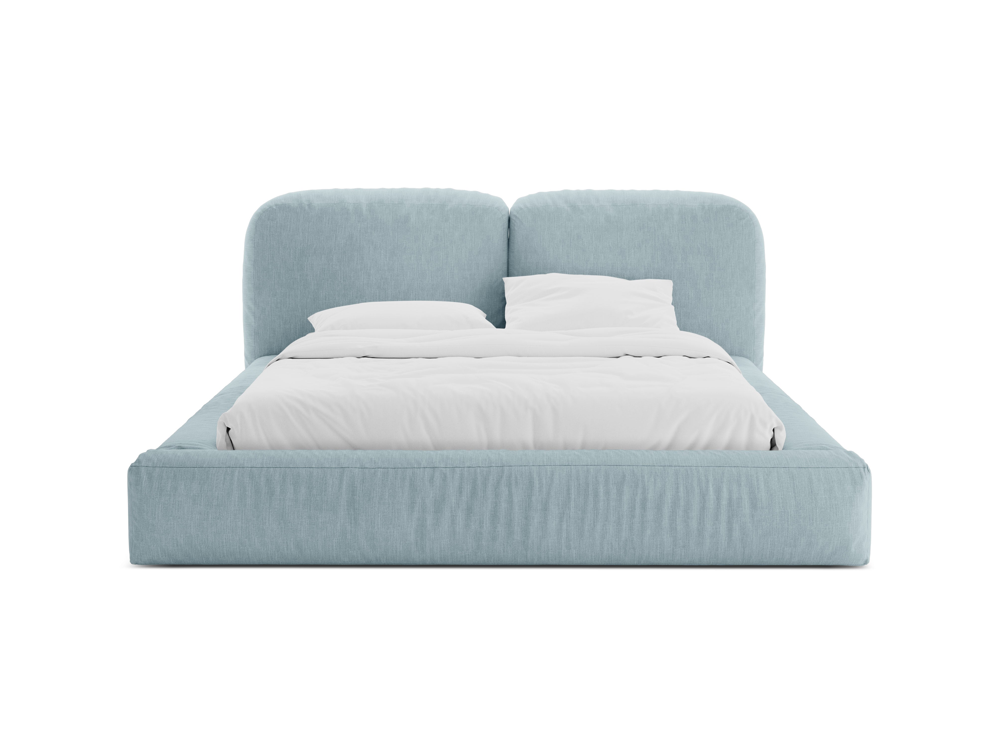 MARTINA Bed in Satin Blue