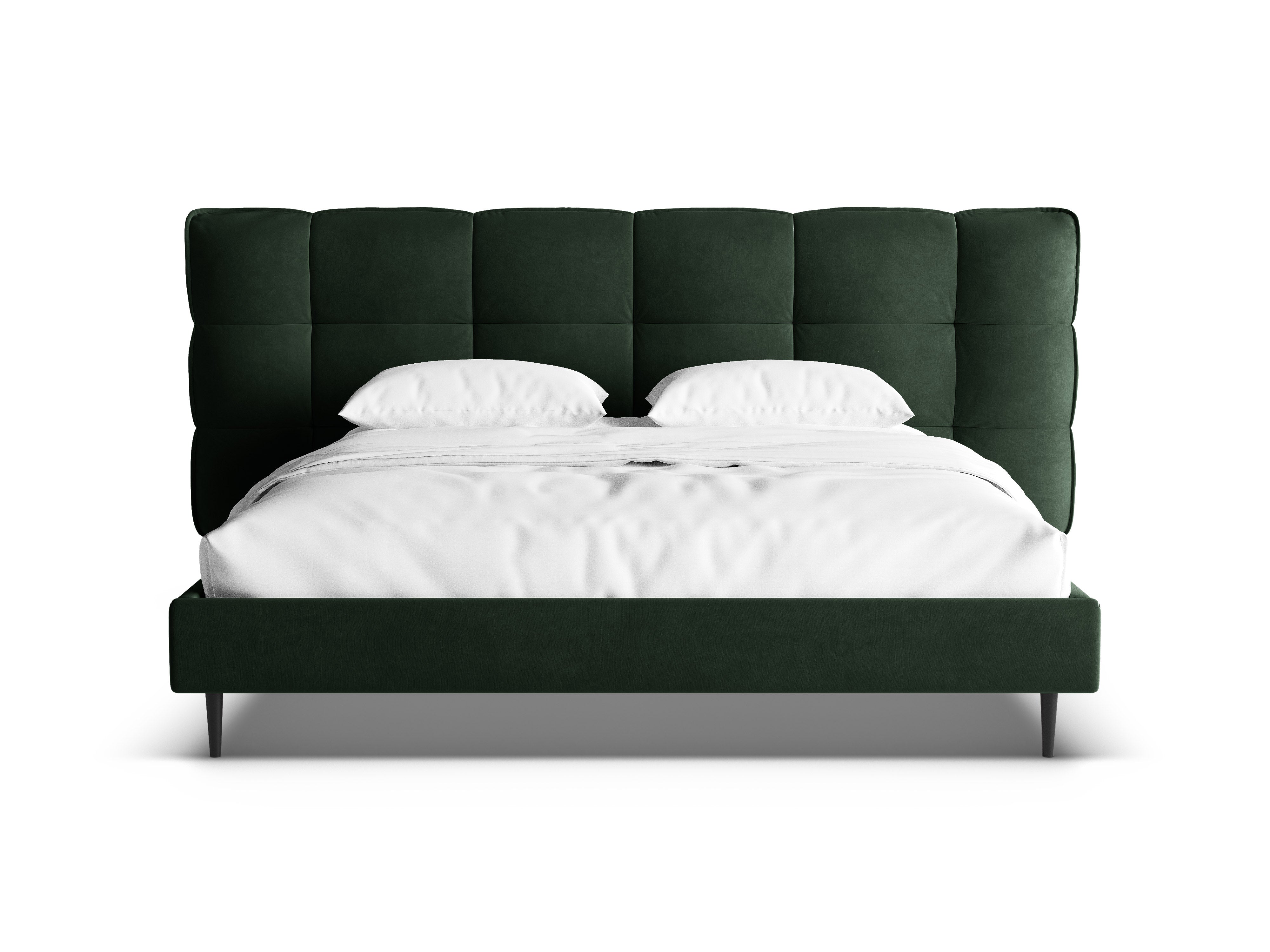 Velvet Bed ERIC in Bottle Green