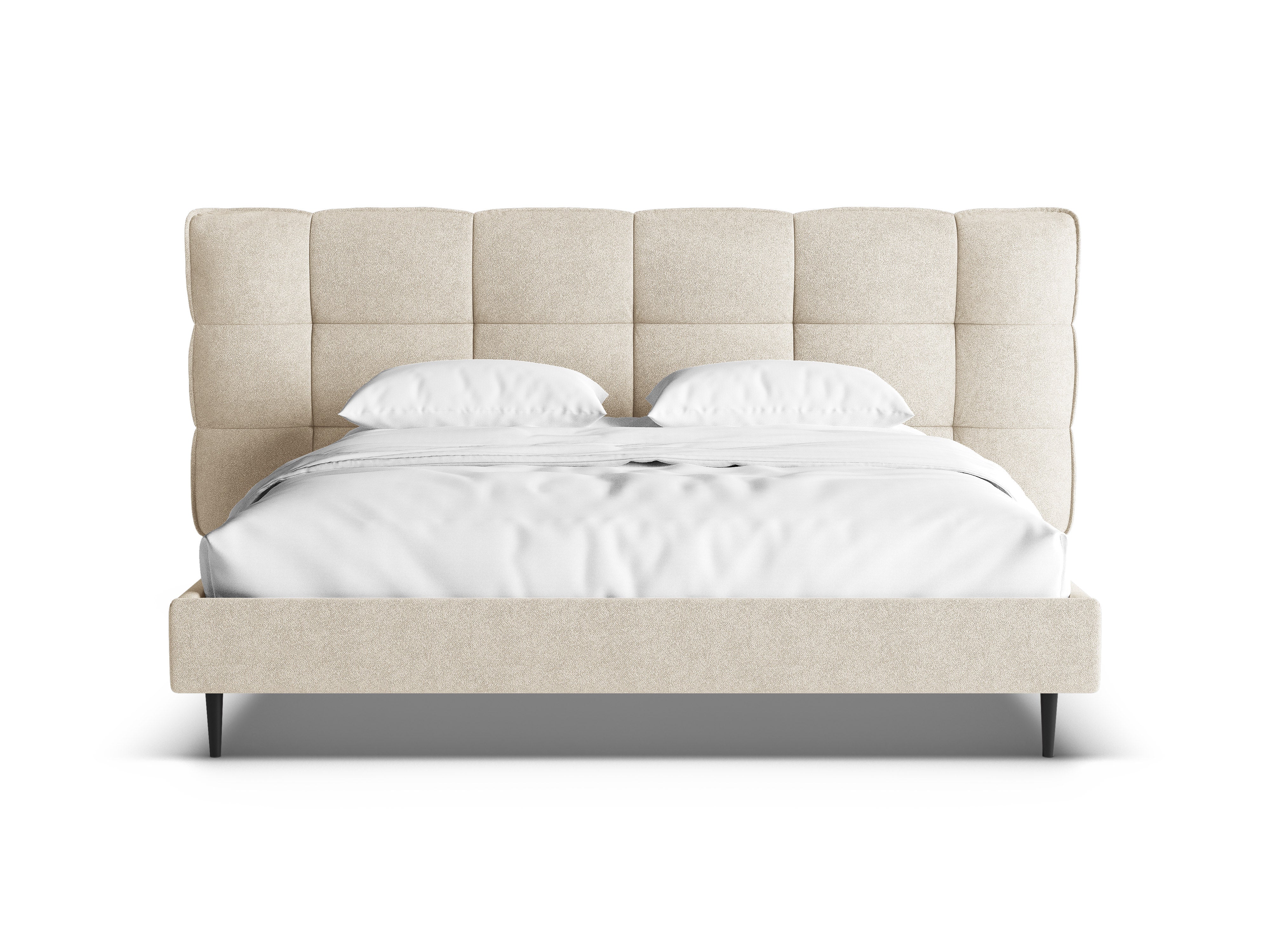 Bett ERIC hellbeige Boucle