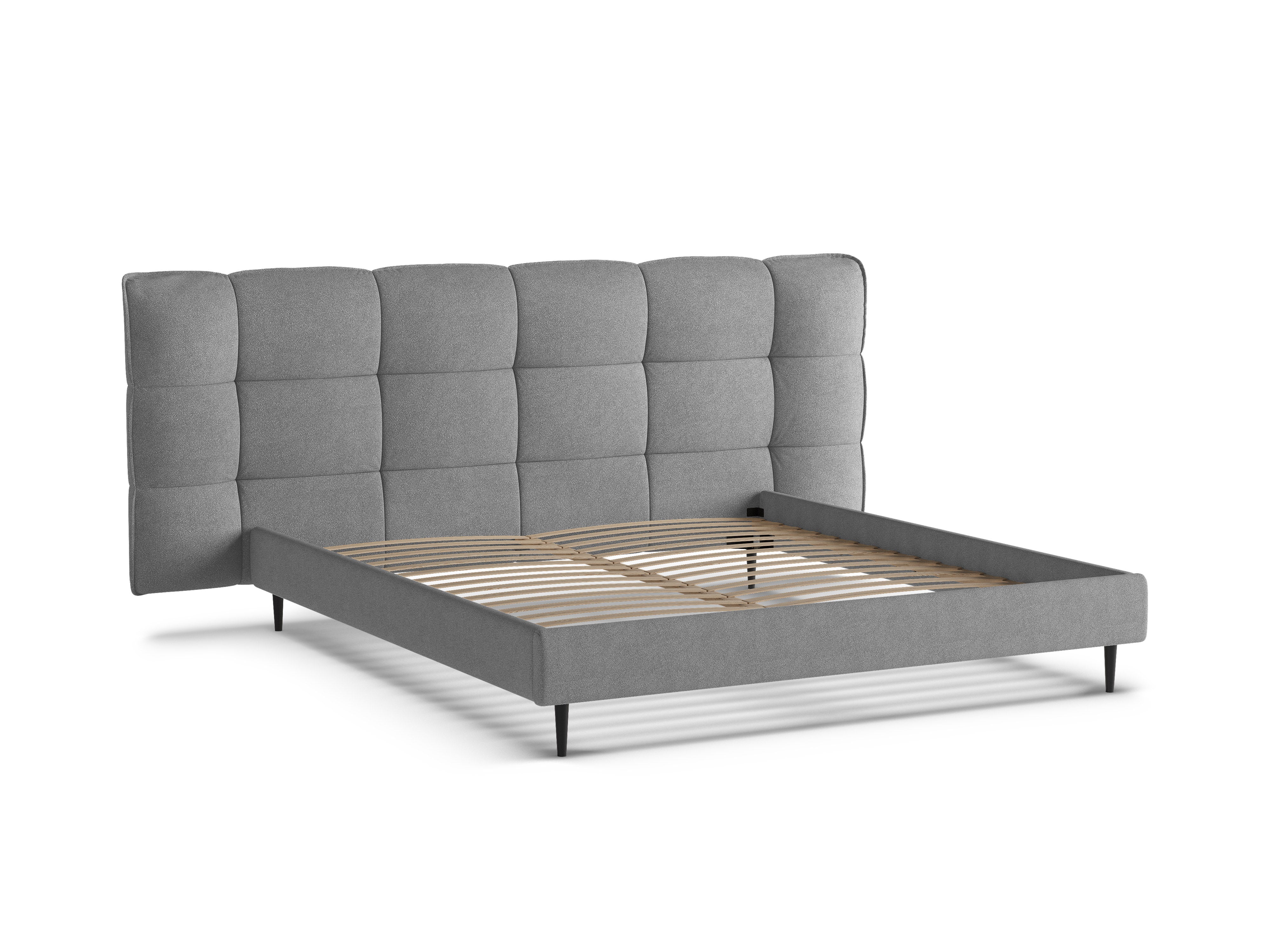 Bett ERIC dunkelgrau Boucle