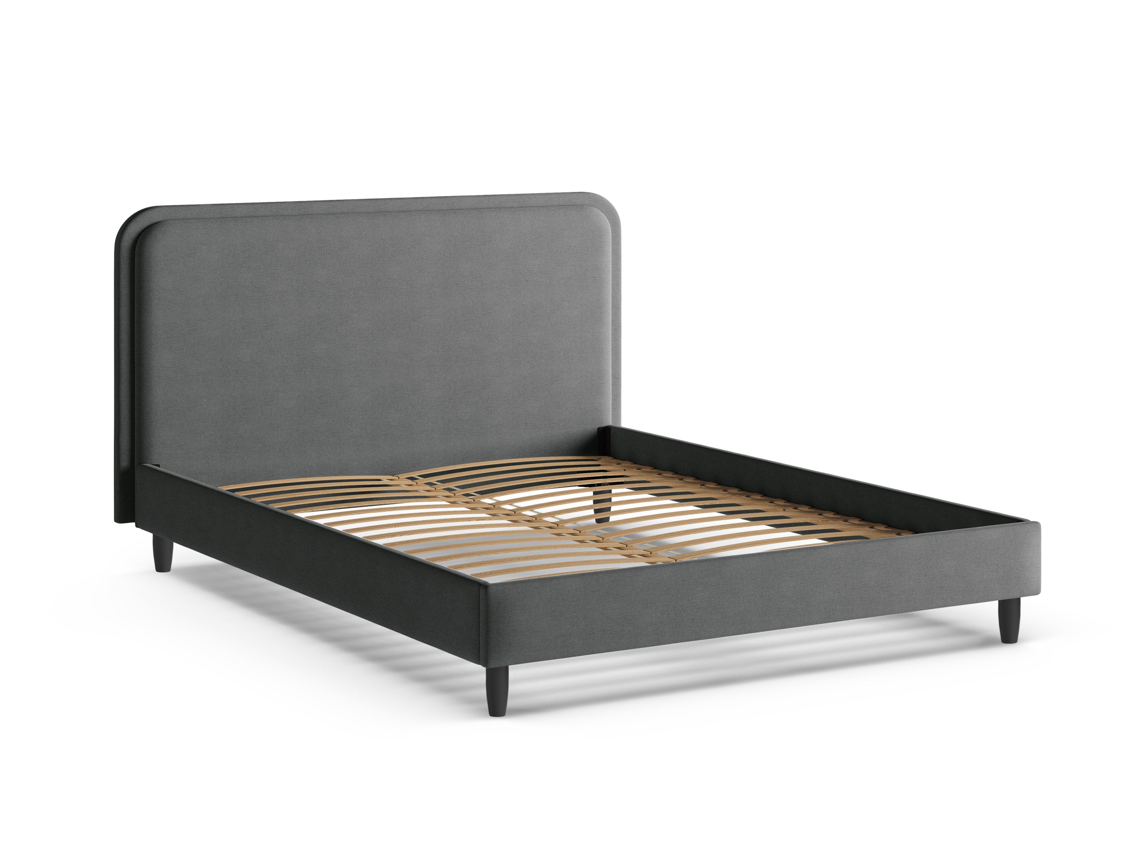 Bett AVELINE dunkelgrau