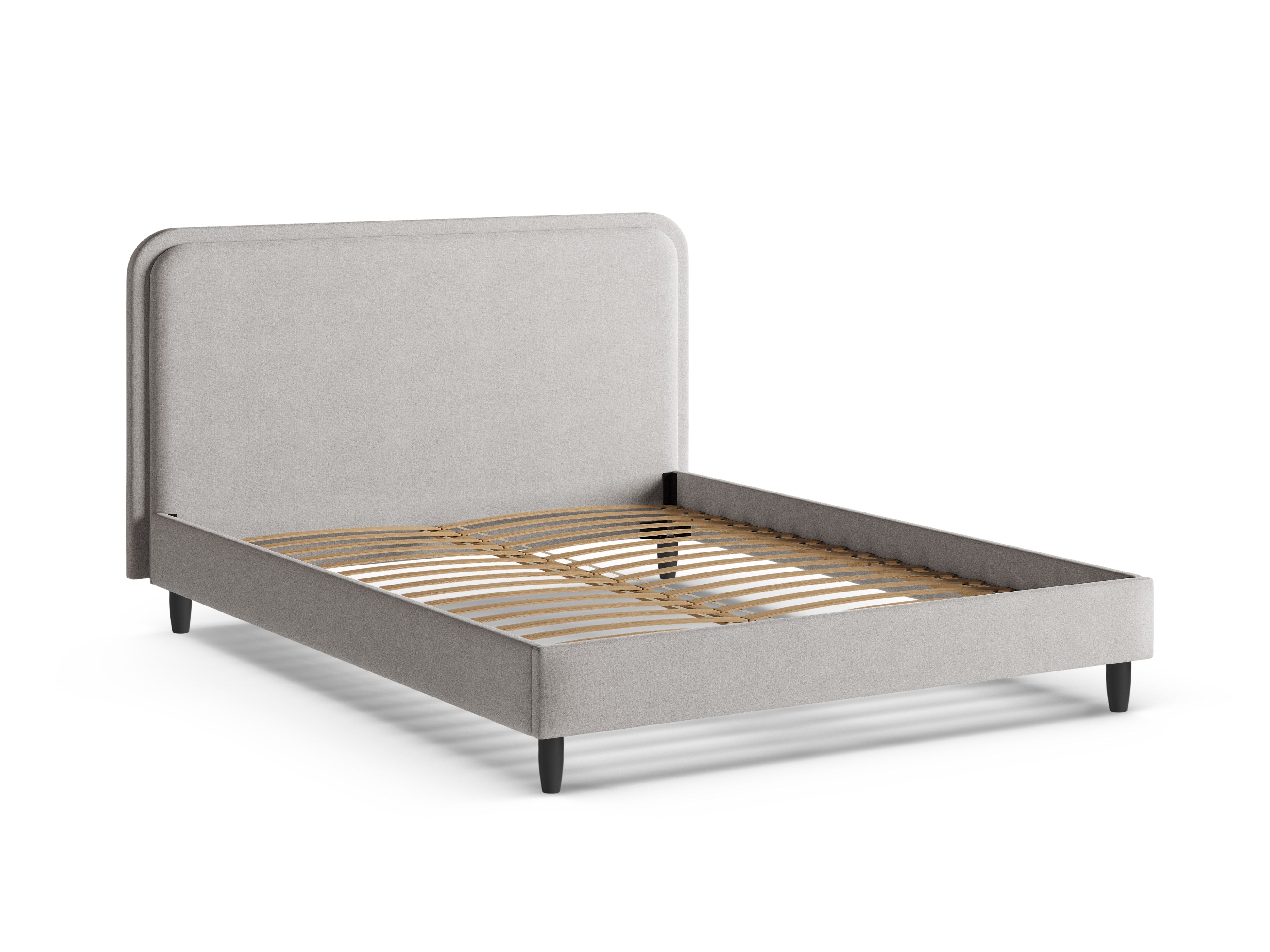 Bett AVELINE hellgrau