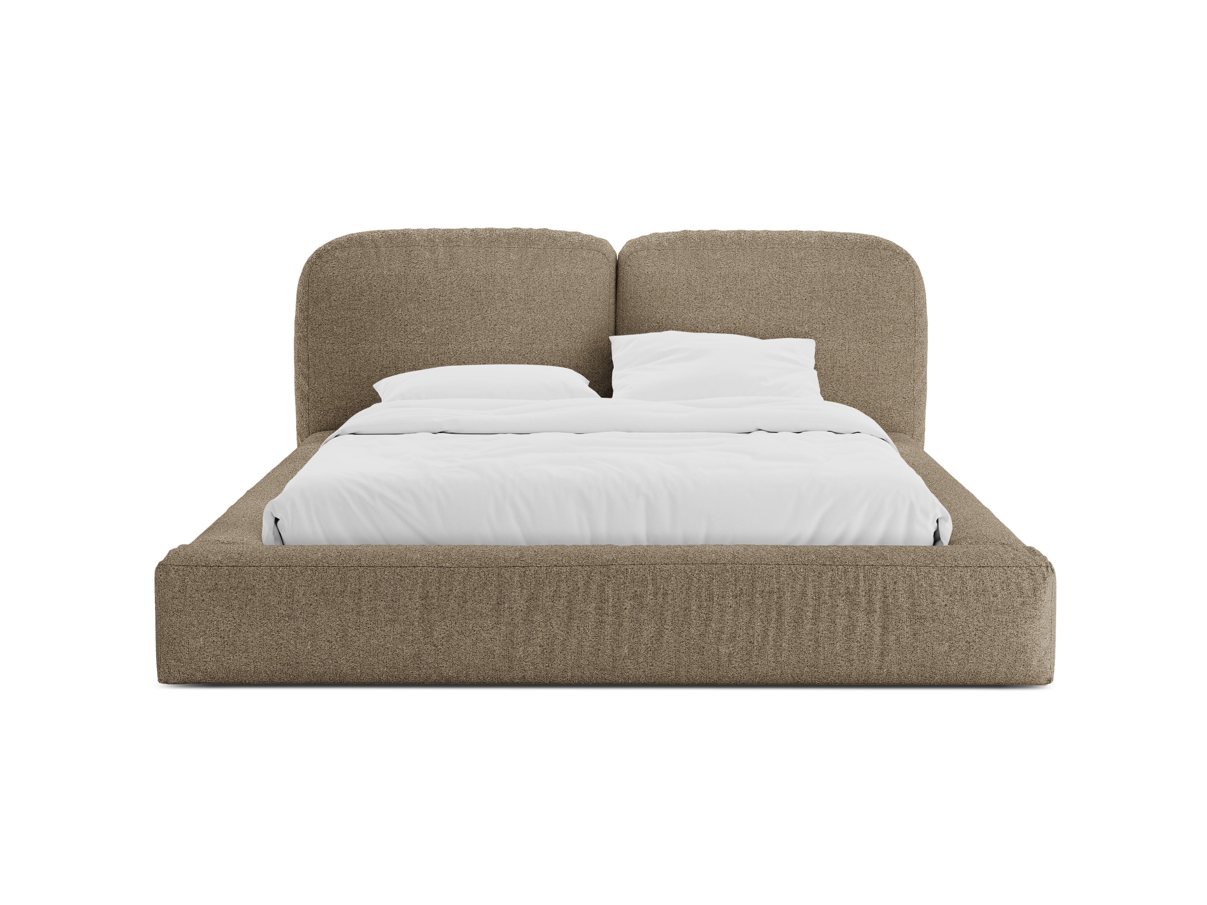Łóżko MARTINA cappuccino boucle – Micadoni