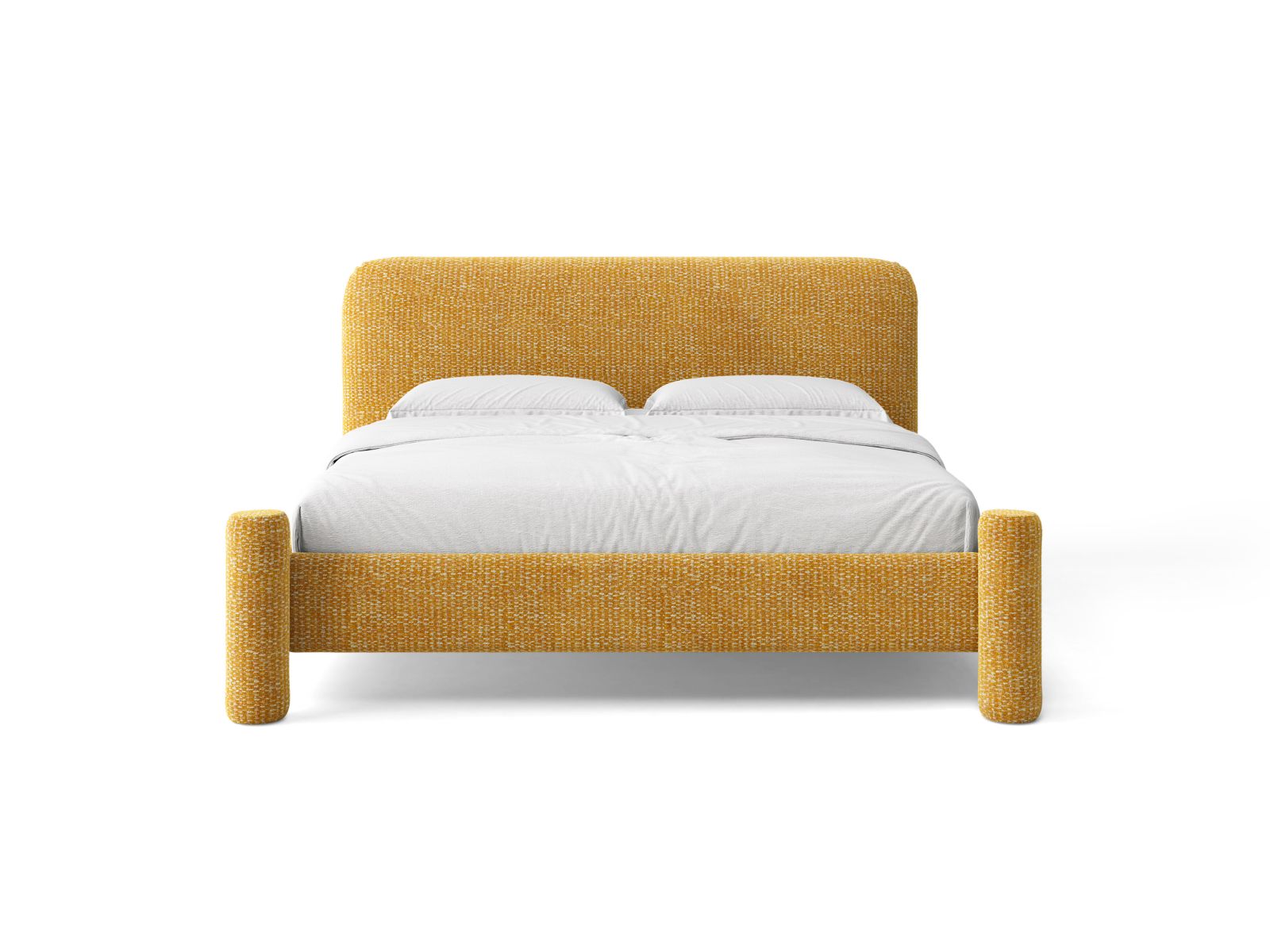 Bett VERA in senfgelbem Melange