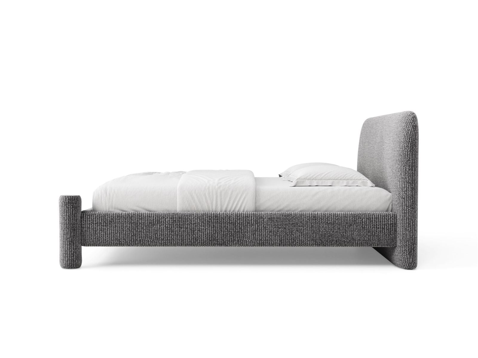 Bett VERA dunkelgrau meliert