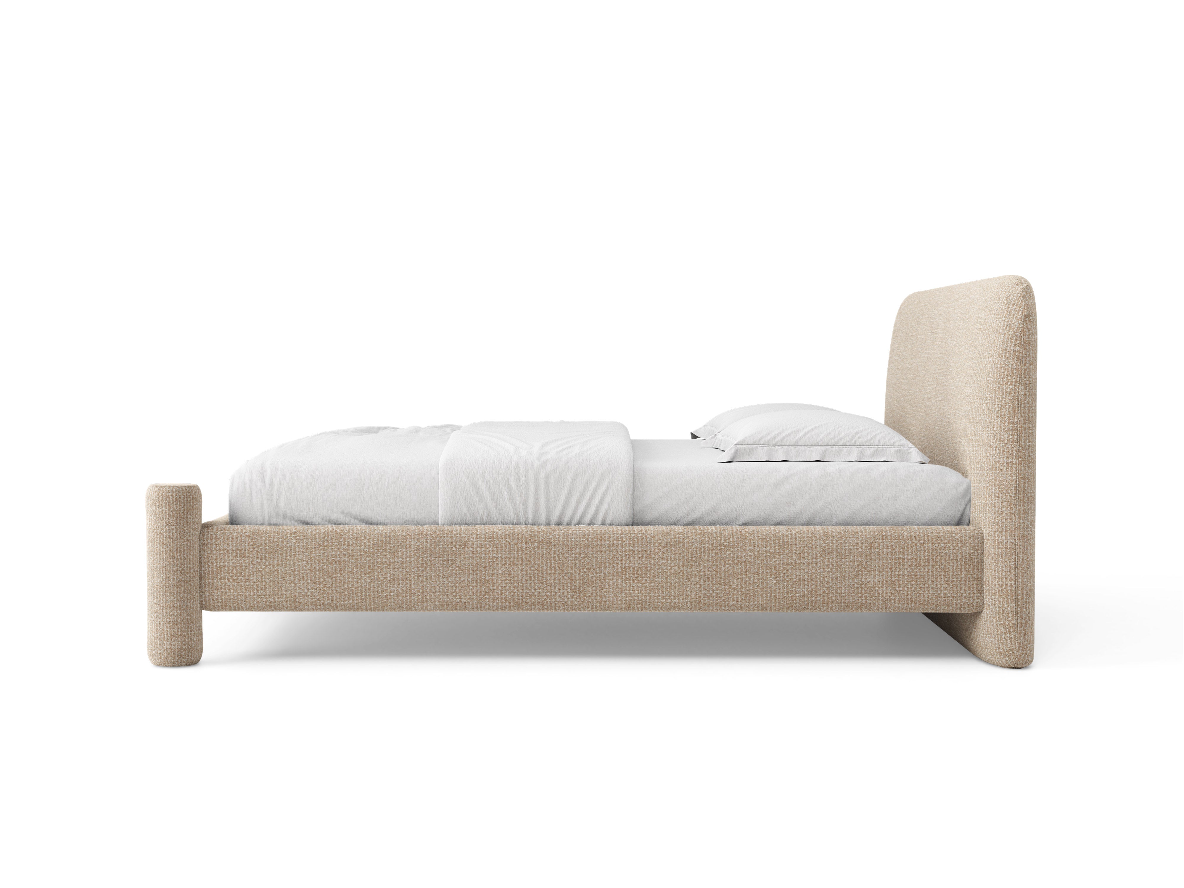 Bett VERA sandfarbener Melange