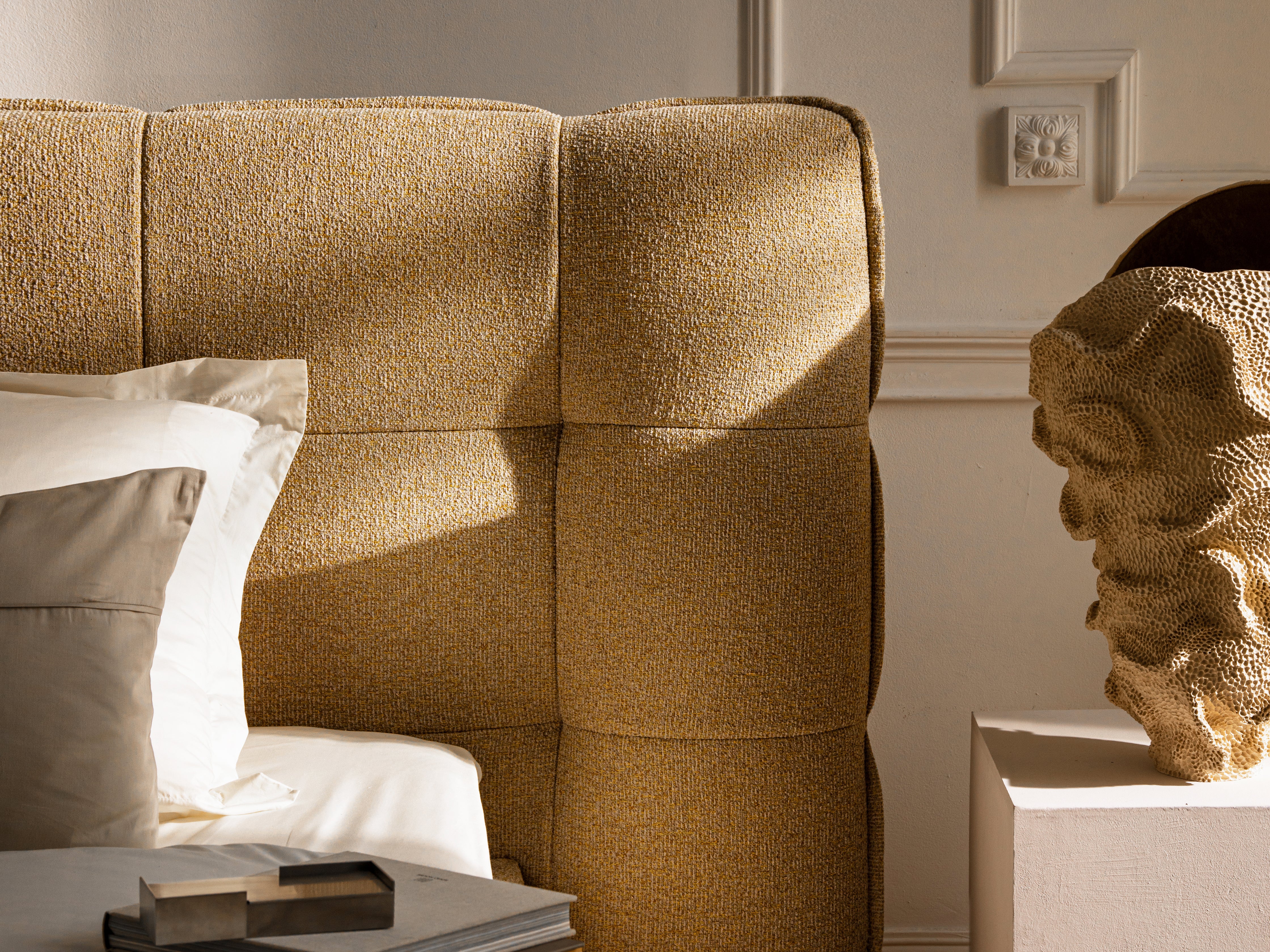 Bett ERIC beige Melange