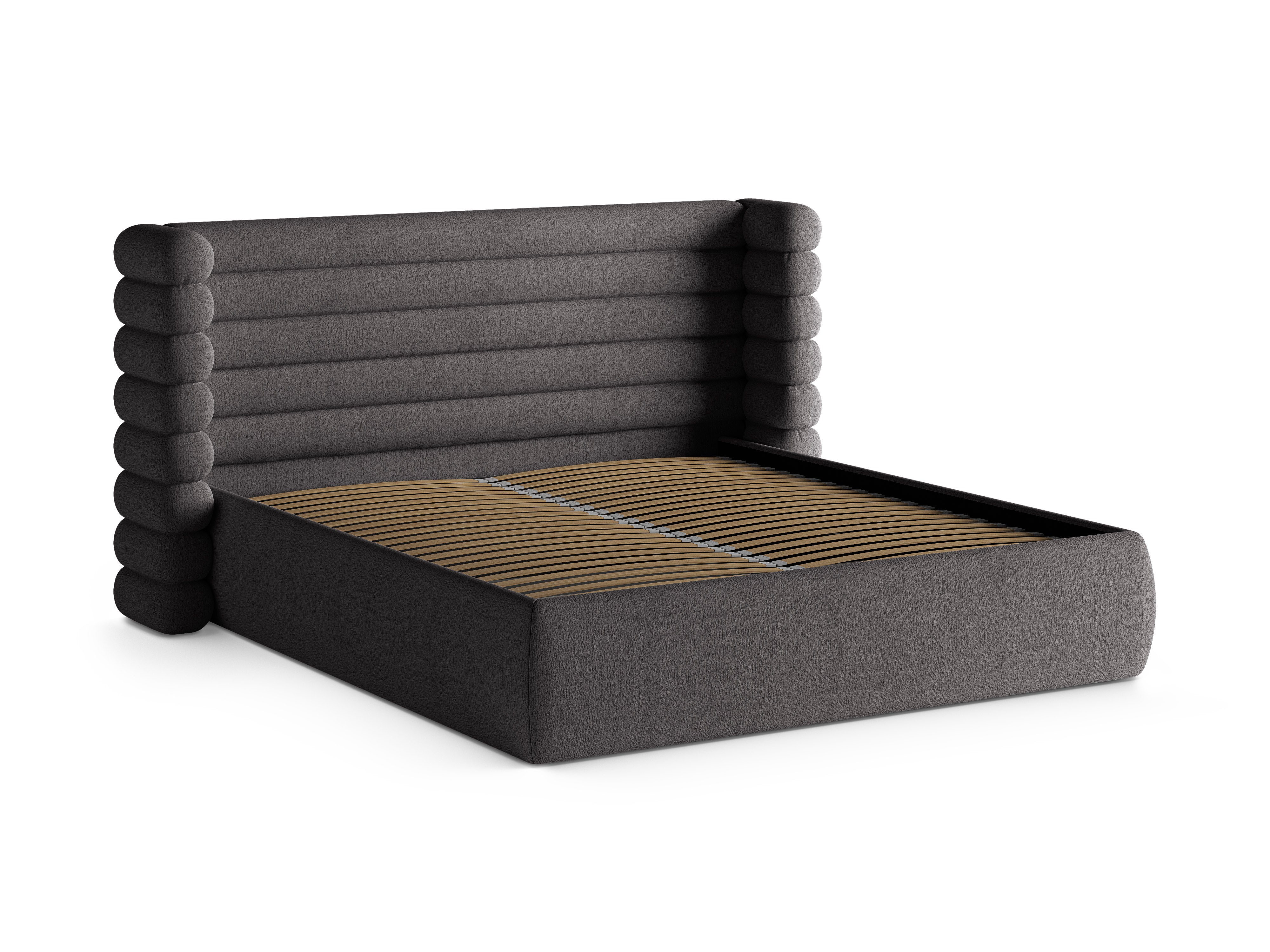 Łóżko MOUNT grafitowy boucle – Micadoni