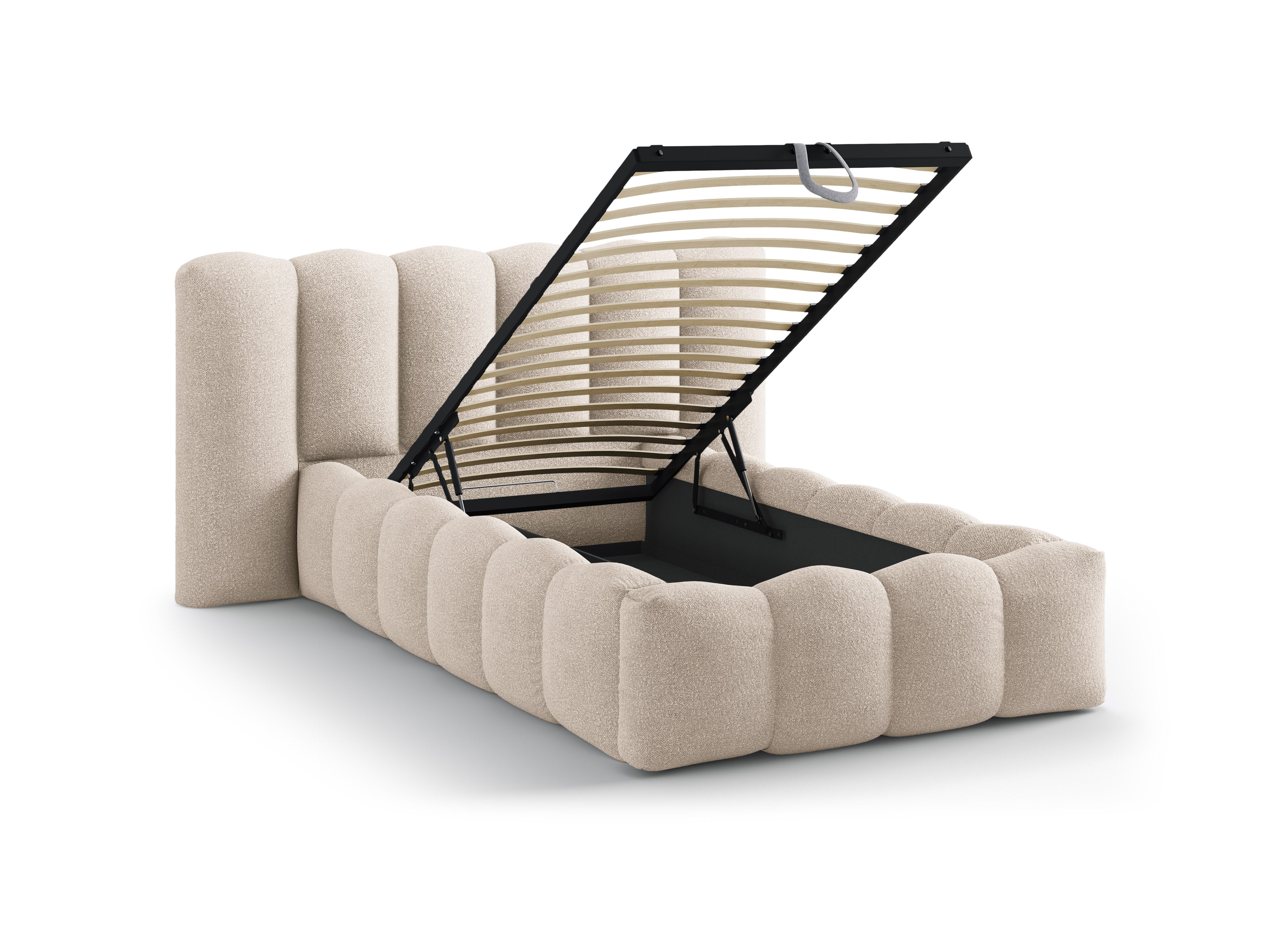 LUPINE Beige Boucle Bed