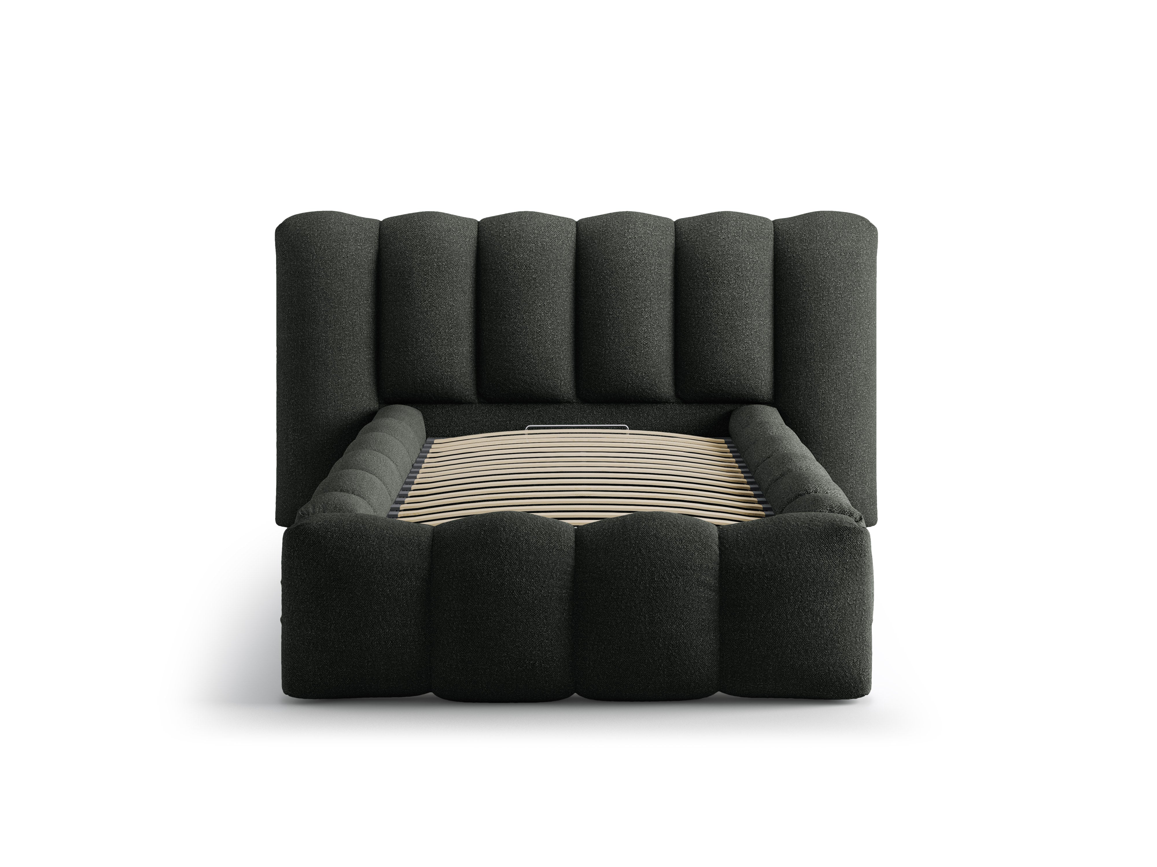 Bett LUPINE schwarzes Boucle