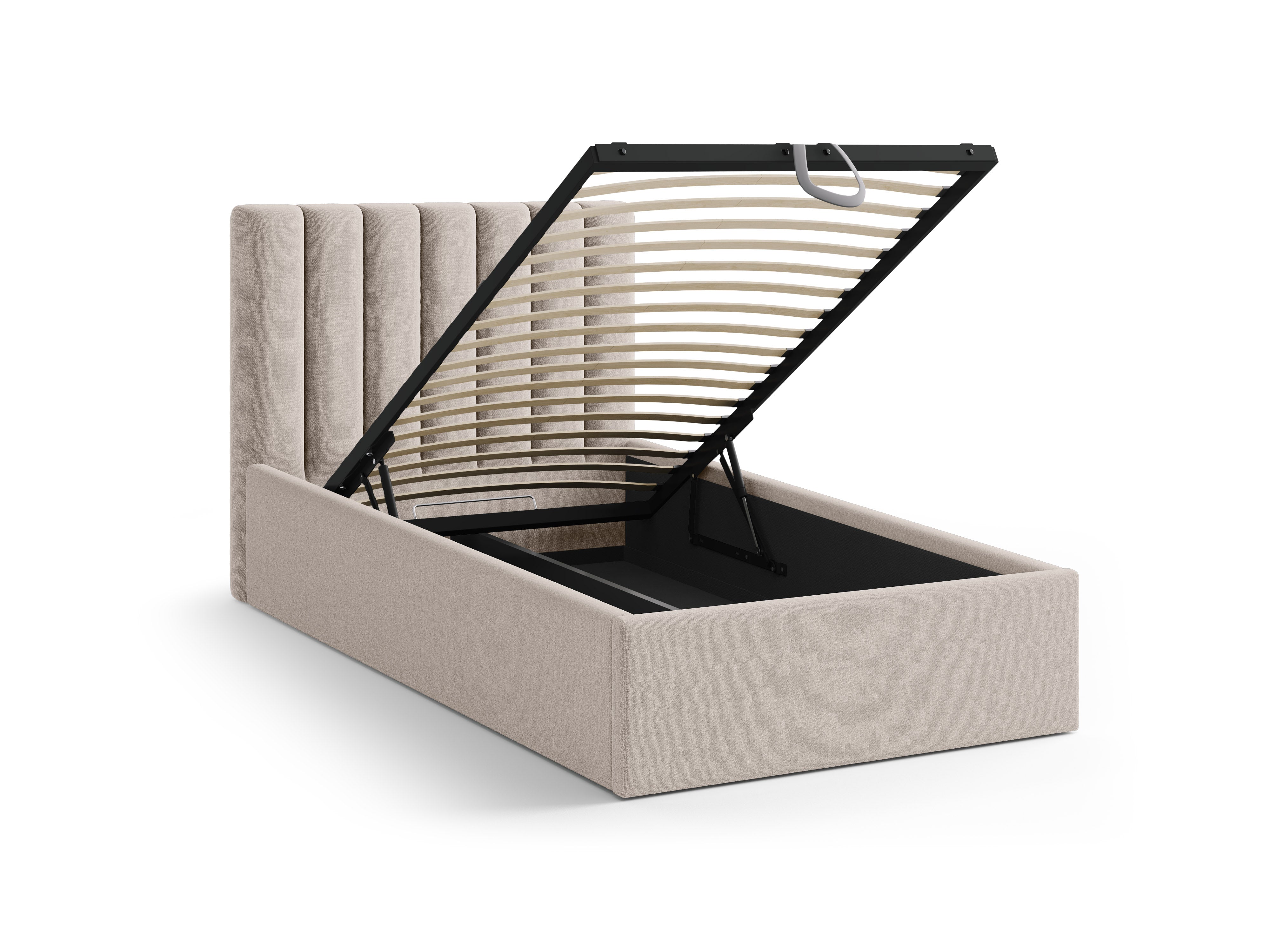 Einzelbett mit Bettkasten ALLISON cappuccino