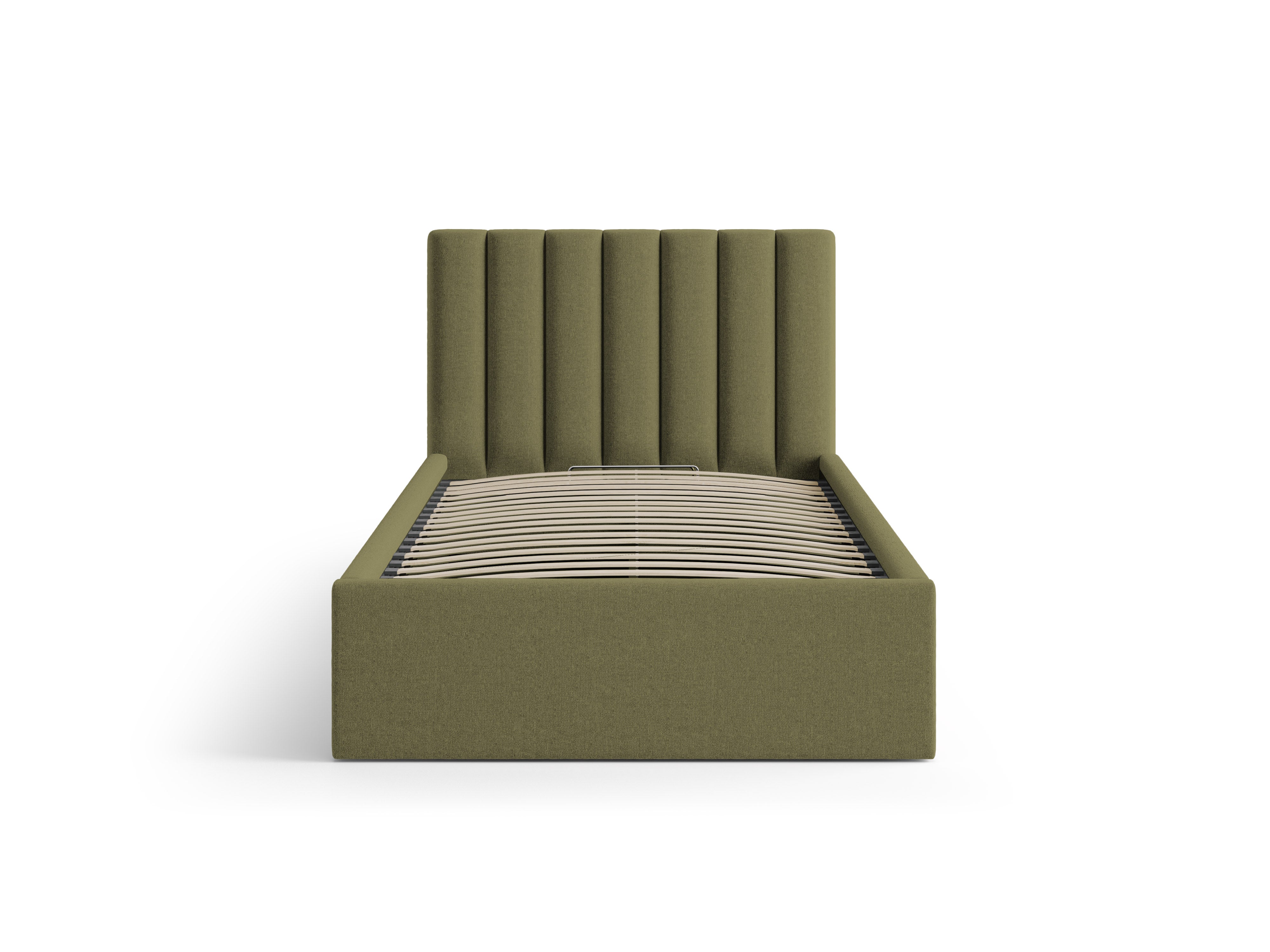 Einzelbett mit Bettkasten ALLISON grün