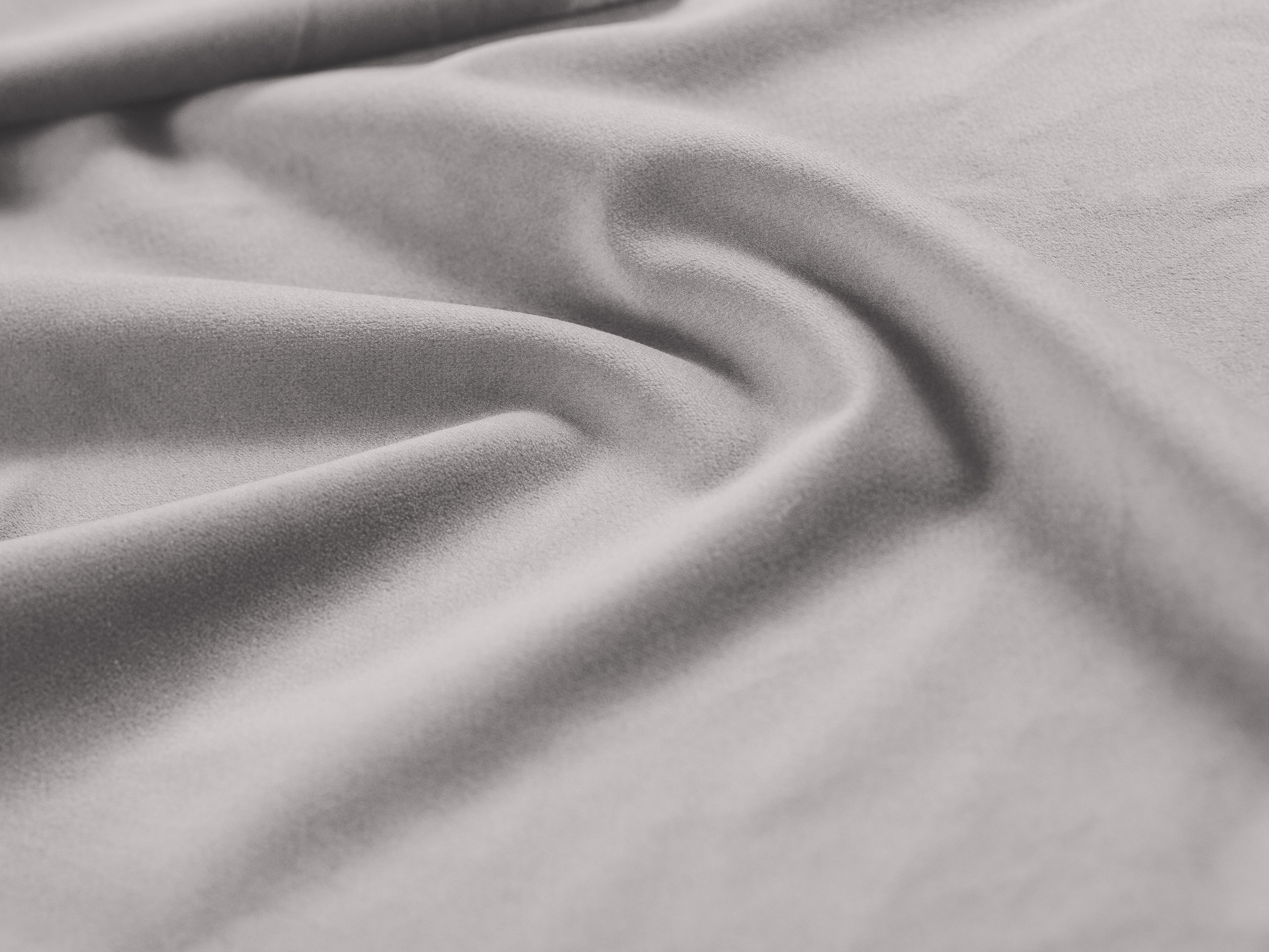 Einzelbett aus Samt mit Bettkasten ALLISON silberfarben