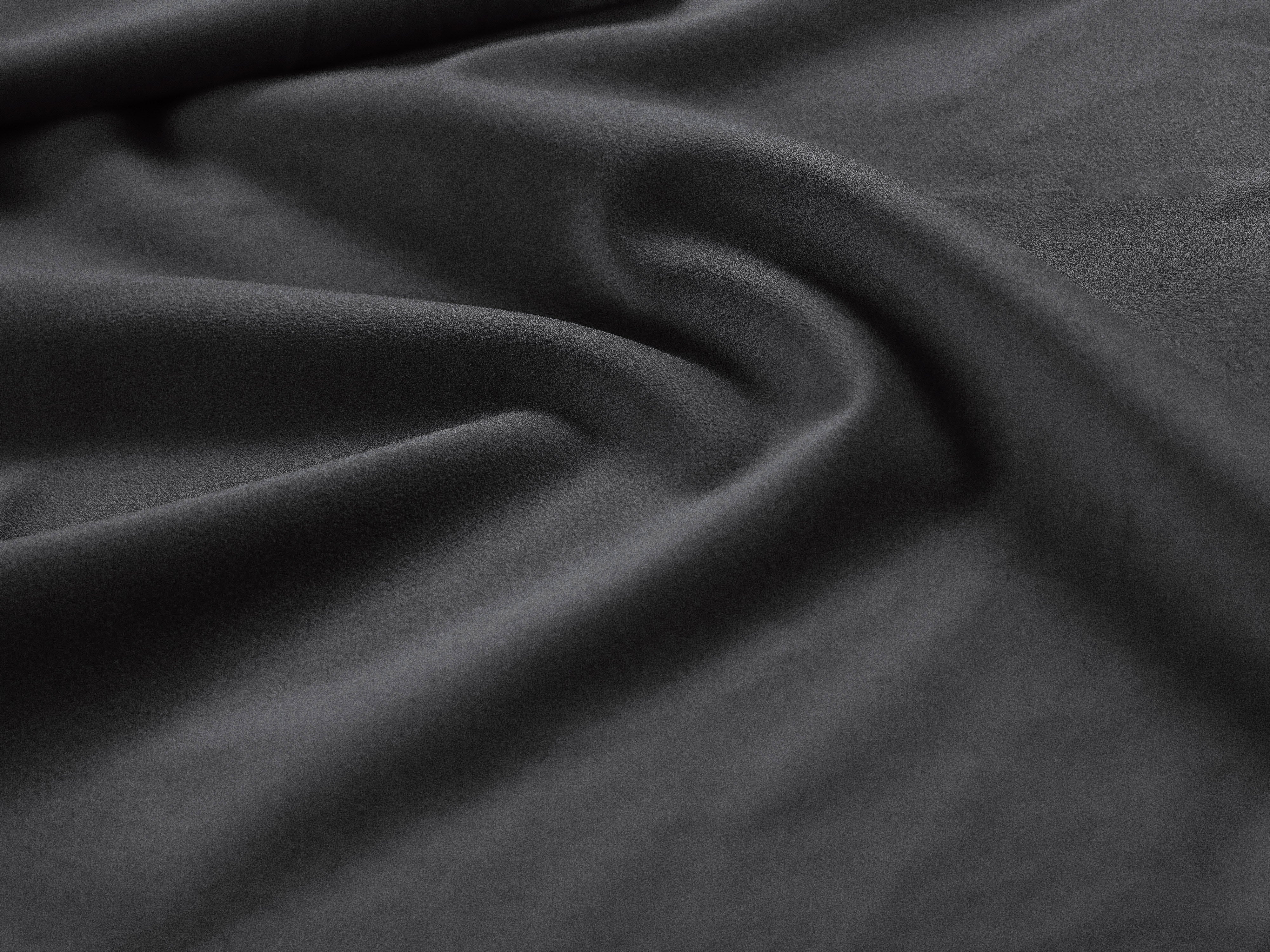 Einzelbett aus Samt mit Bettkasten ALLISON grau