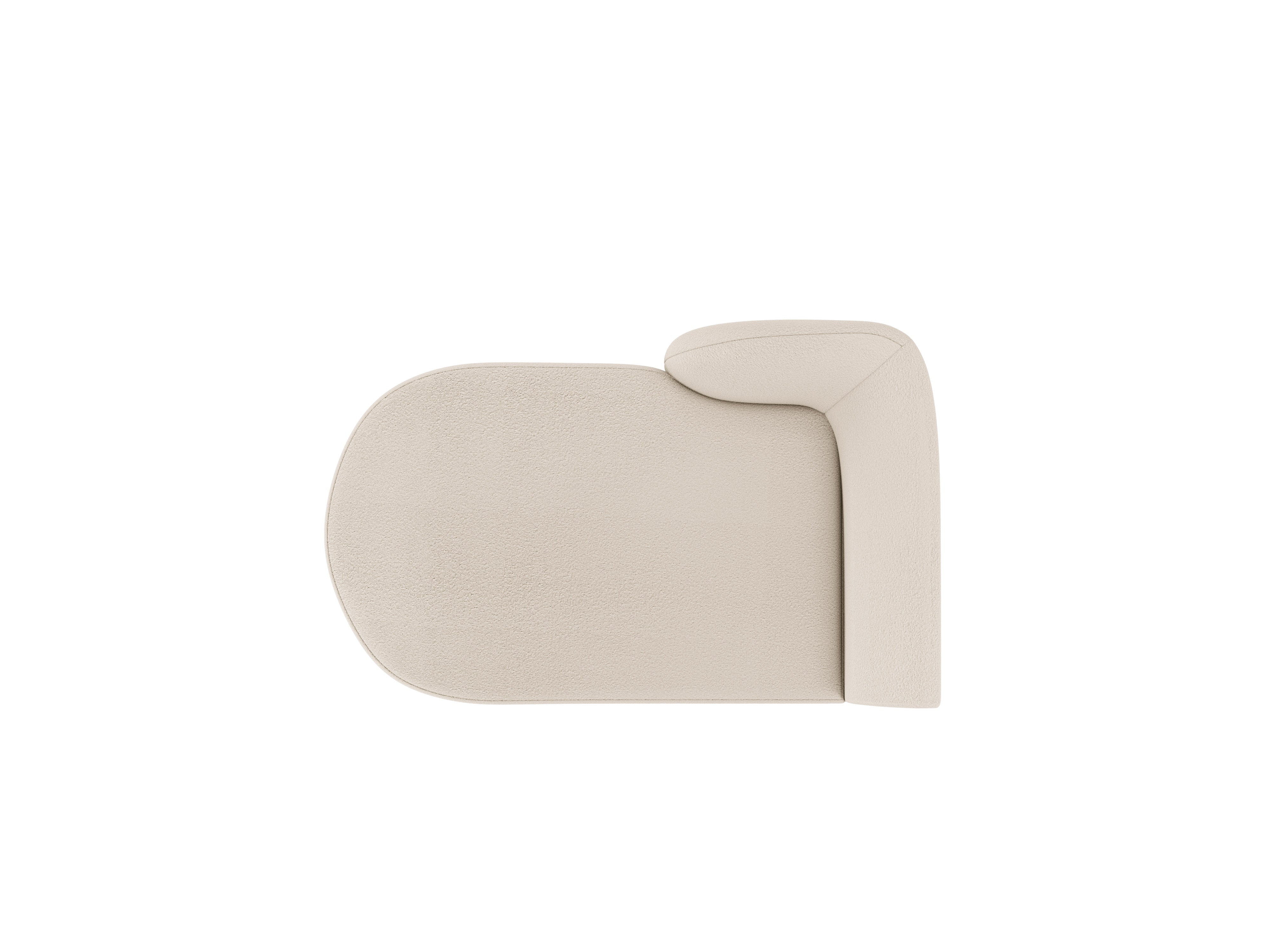 Linksseitiger Szezlong MILEY in beigem Boucle