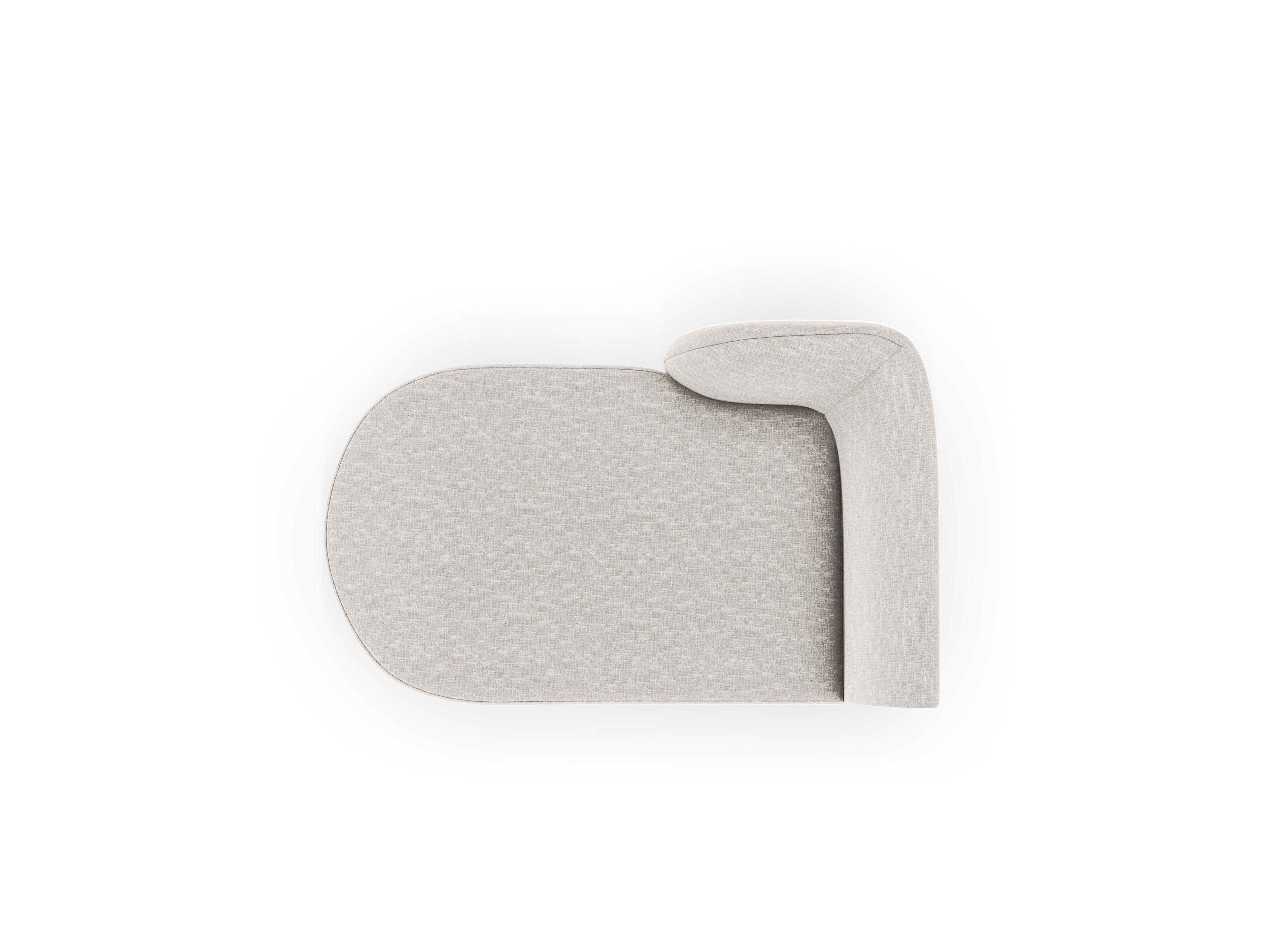 Linksseitiger Sessel MILEY graues Chenille