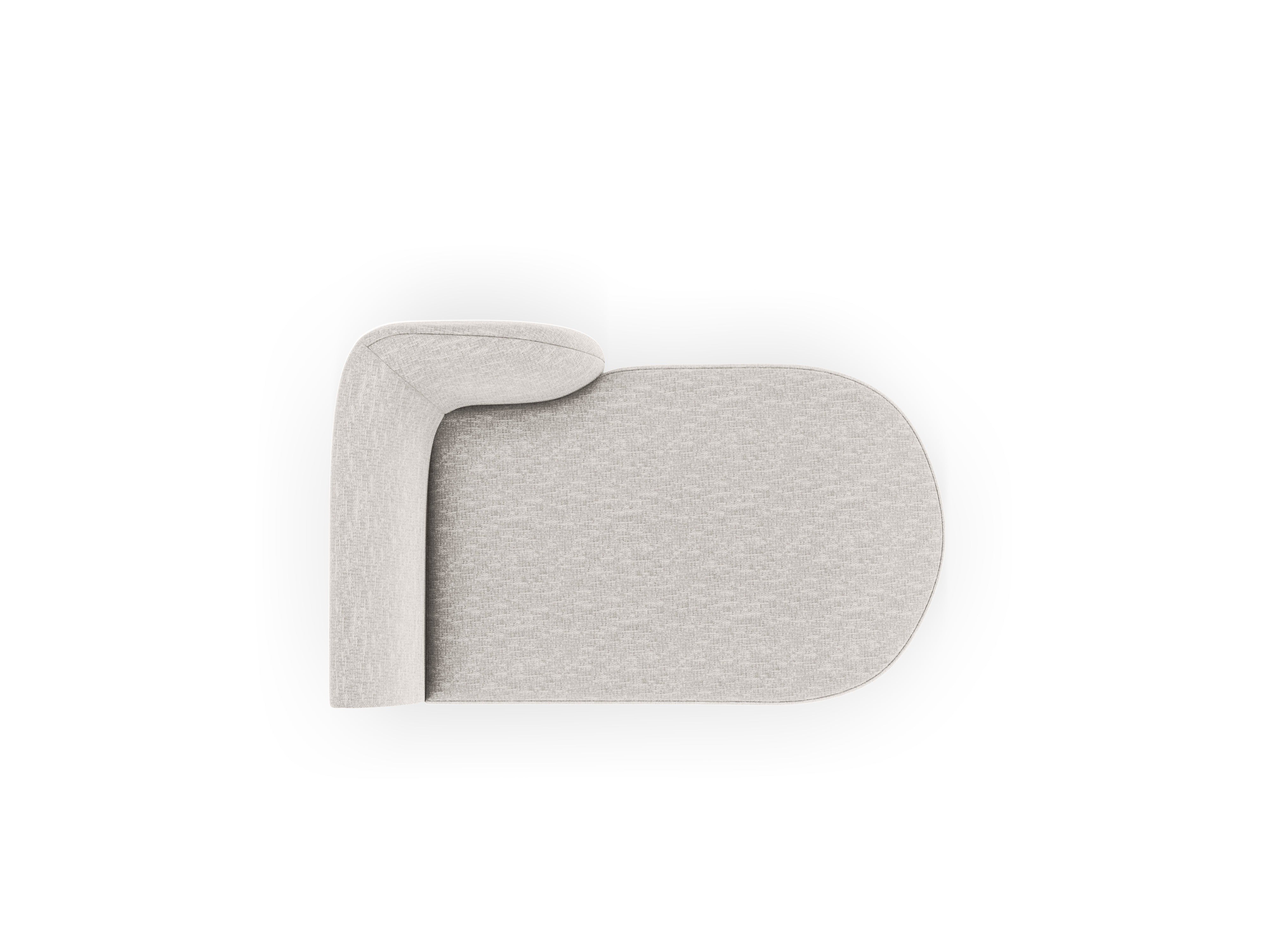 Rechtsseitiger Sessel MILEY graues Chenille