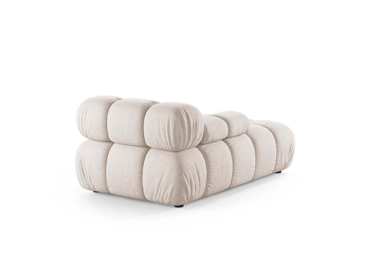 Beige linksseitiger Sessel BELLIS