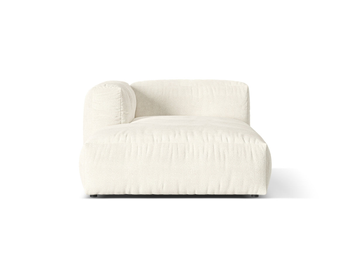 Szezlong lewostronny MARTINA ecru boucle – Micadoni