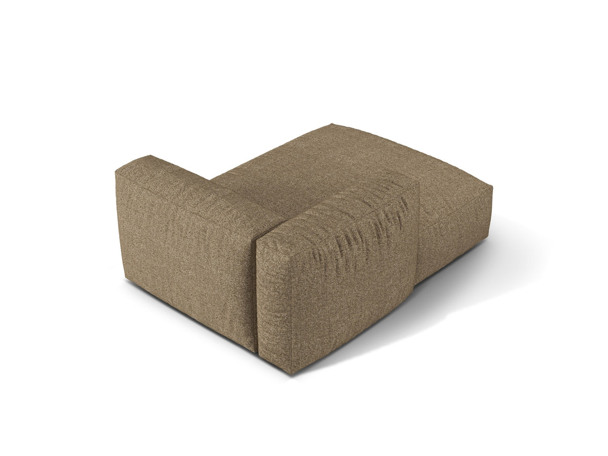 Szezlong lewostronny MARTINA cappuccino boucle – ujęcie tylne