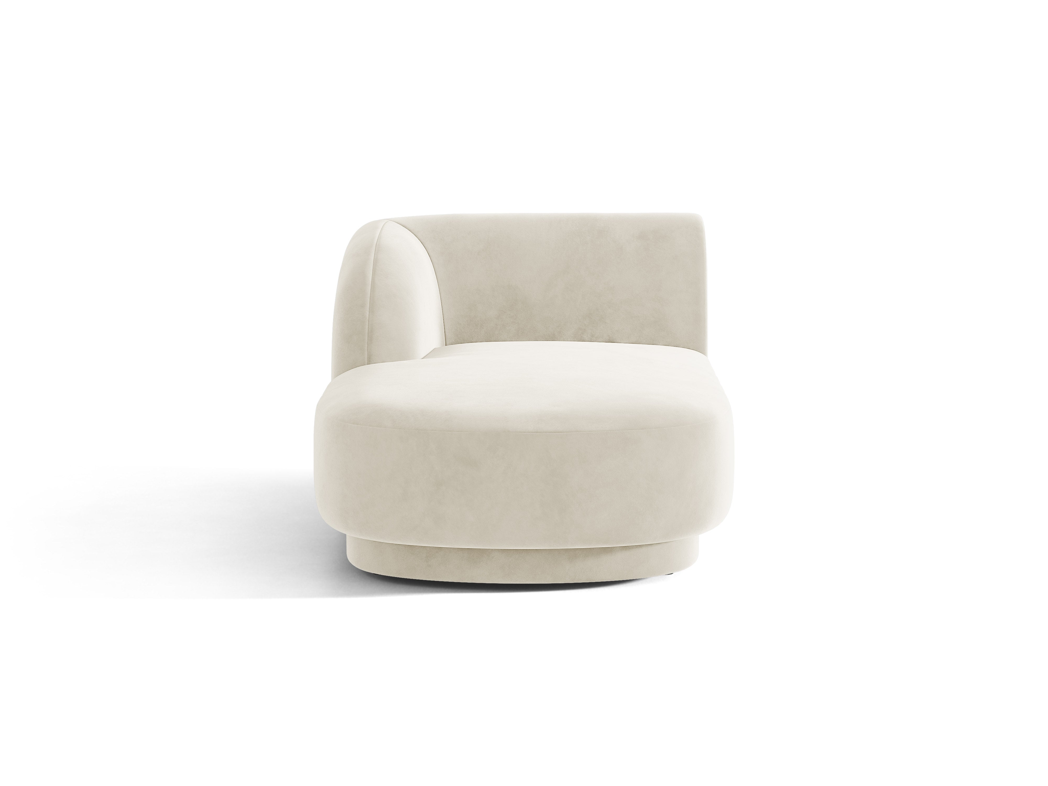 Samt-Sessel links MILEY hellbeige