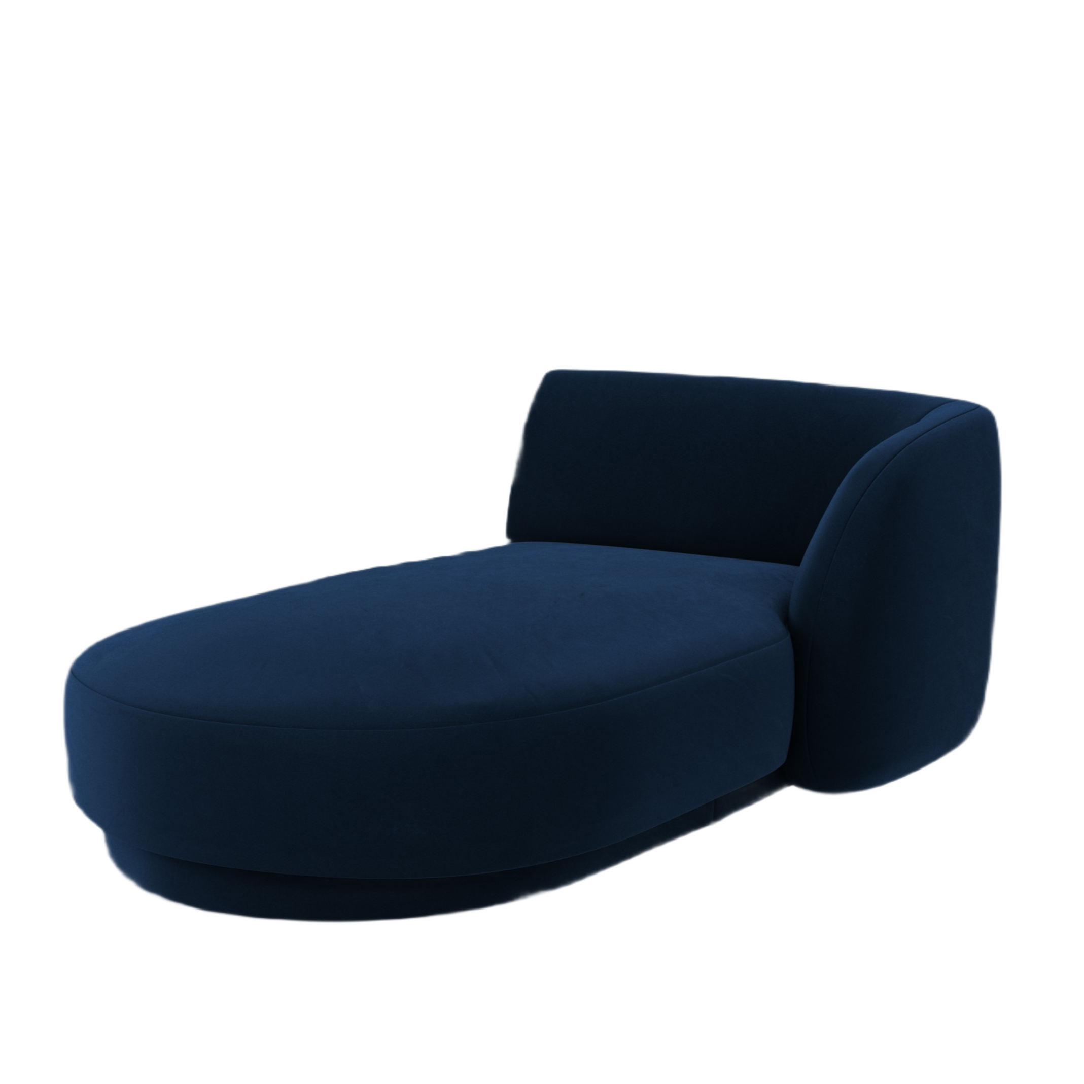 Samt-Sessel rechts MILEY königsblau