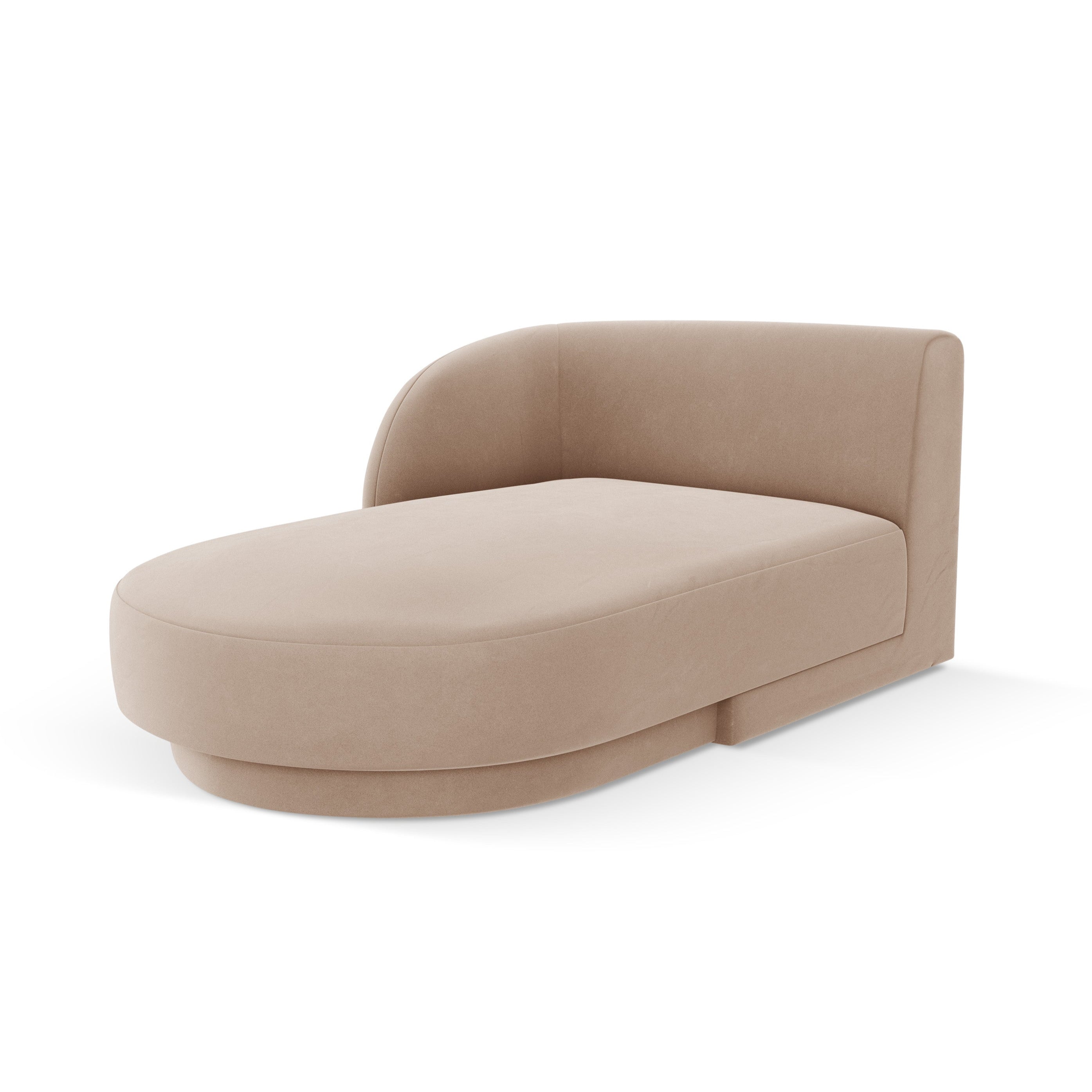 Samt-Sessel links MILEY cappuccino