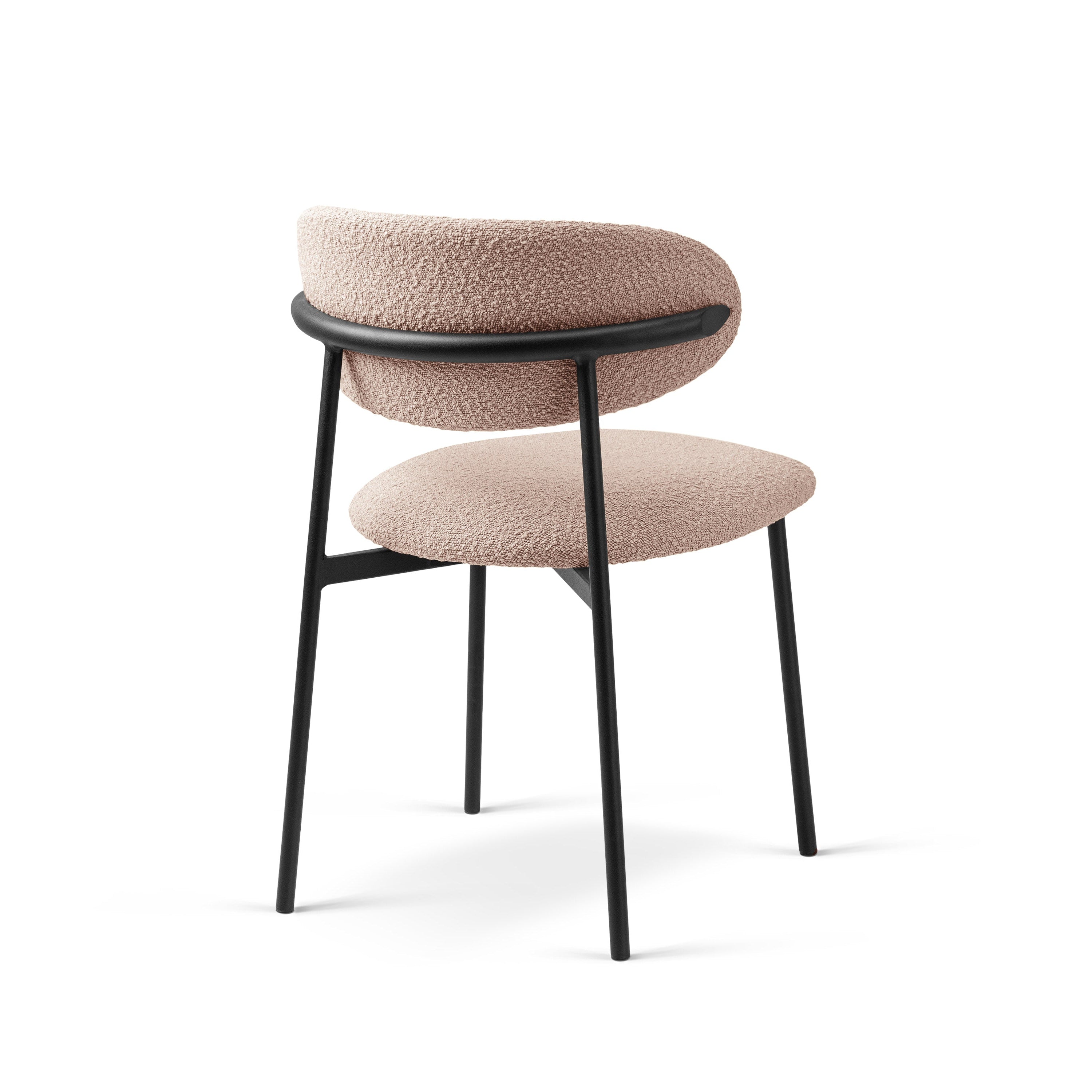 Stuhl NINA pudriges Rosa Boucle