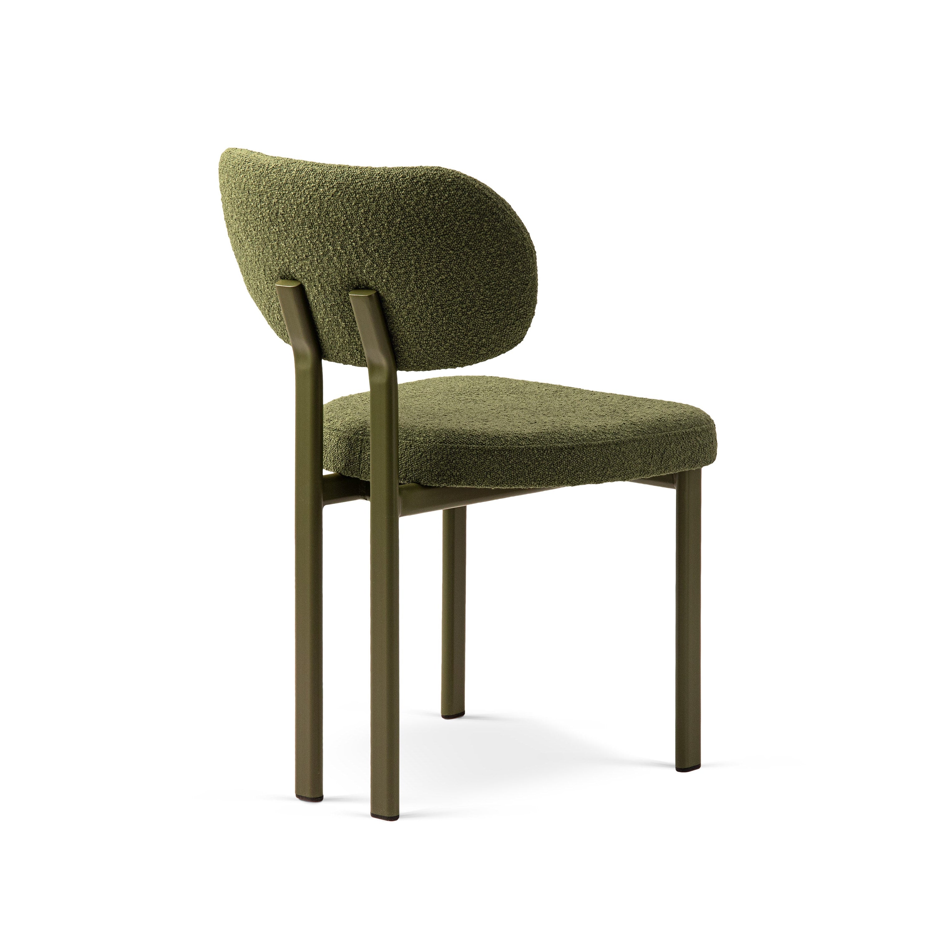 SAM Chair Dark Olive Green Boucle