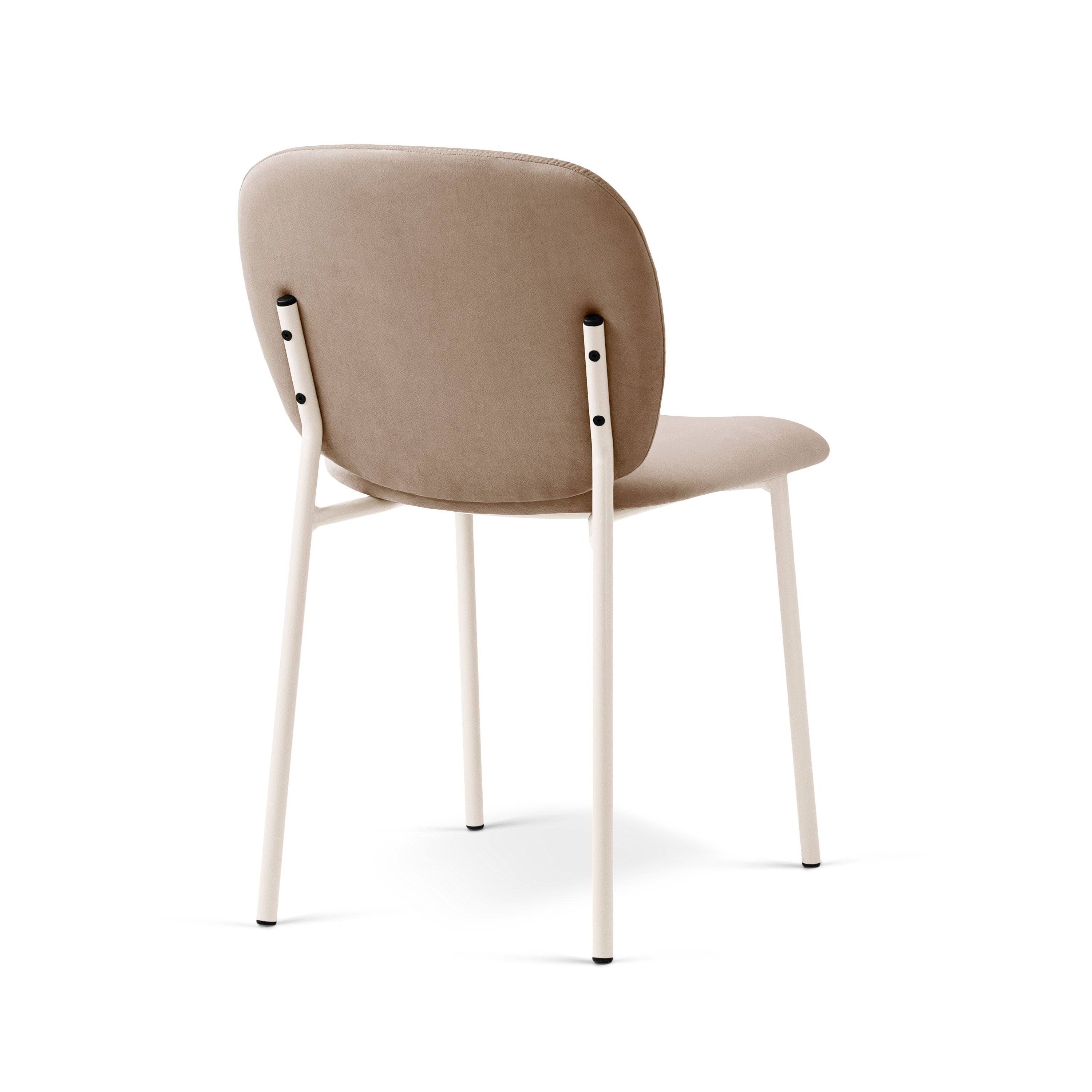 Samtstuhl CAROLINE mandelbeige