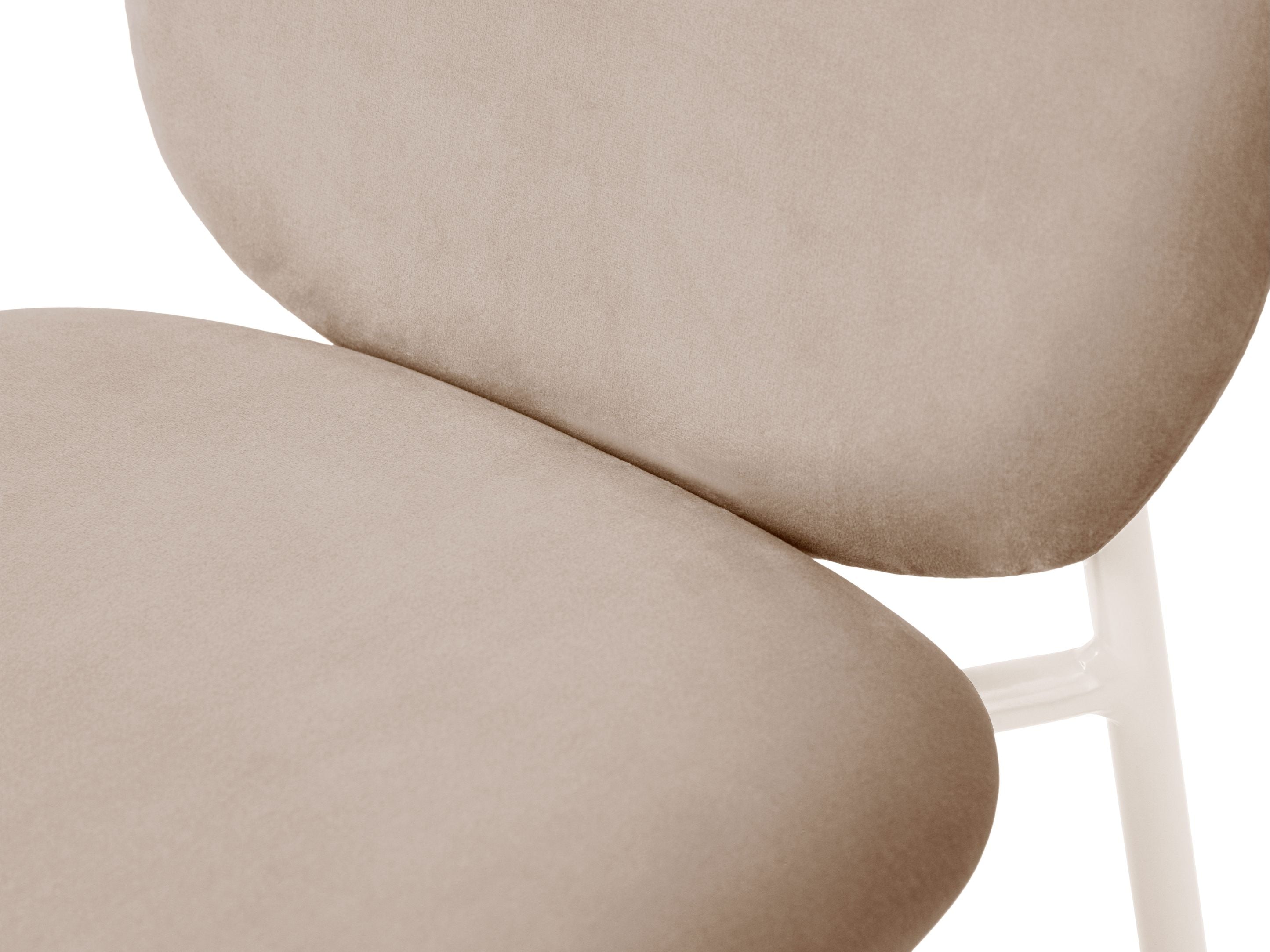 Samtstuhl CAROLINE mandelbeige