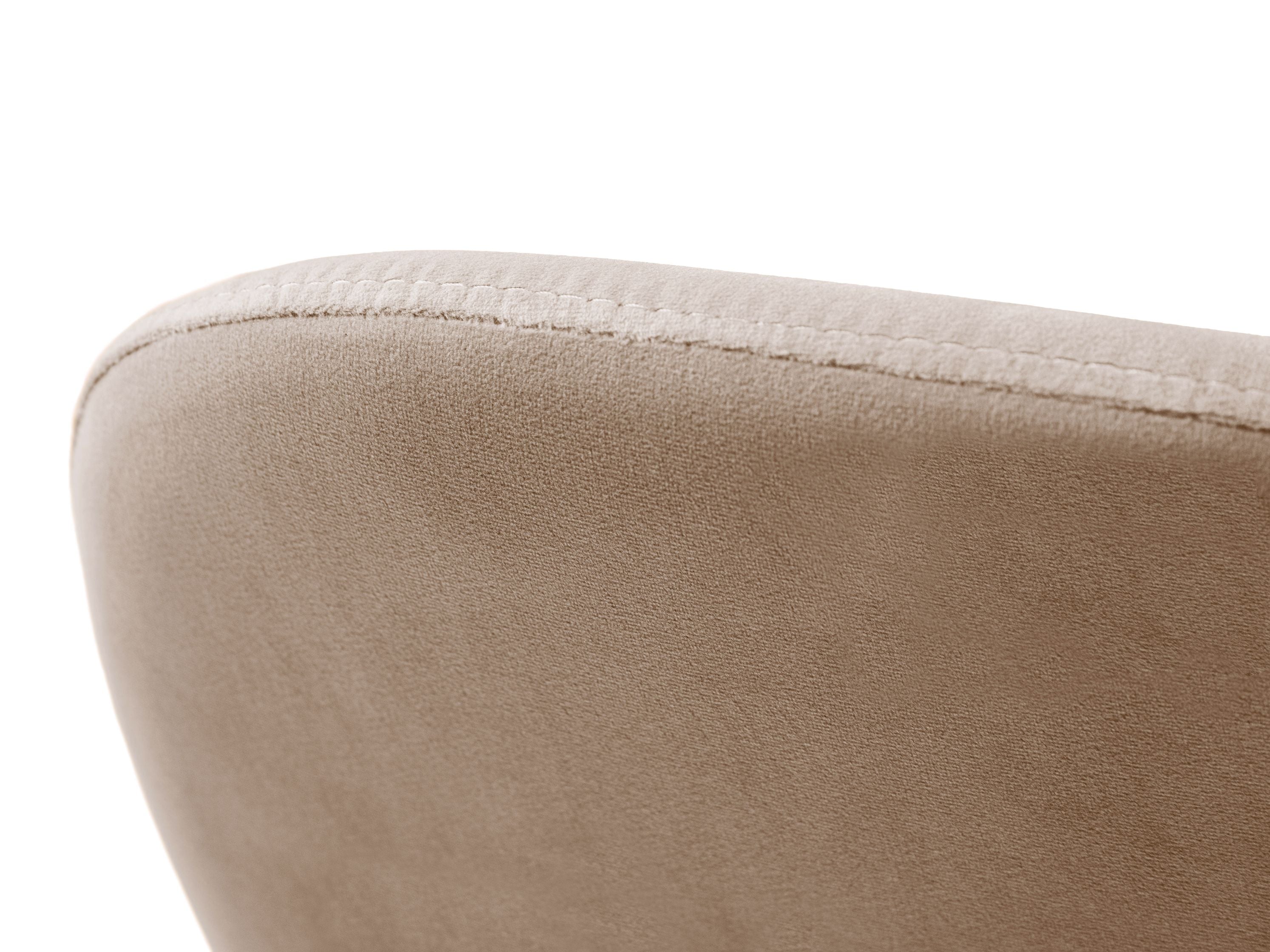 Samtstuhl CAROLINE mandelbeige