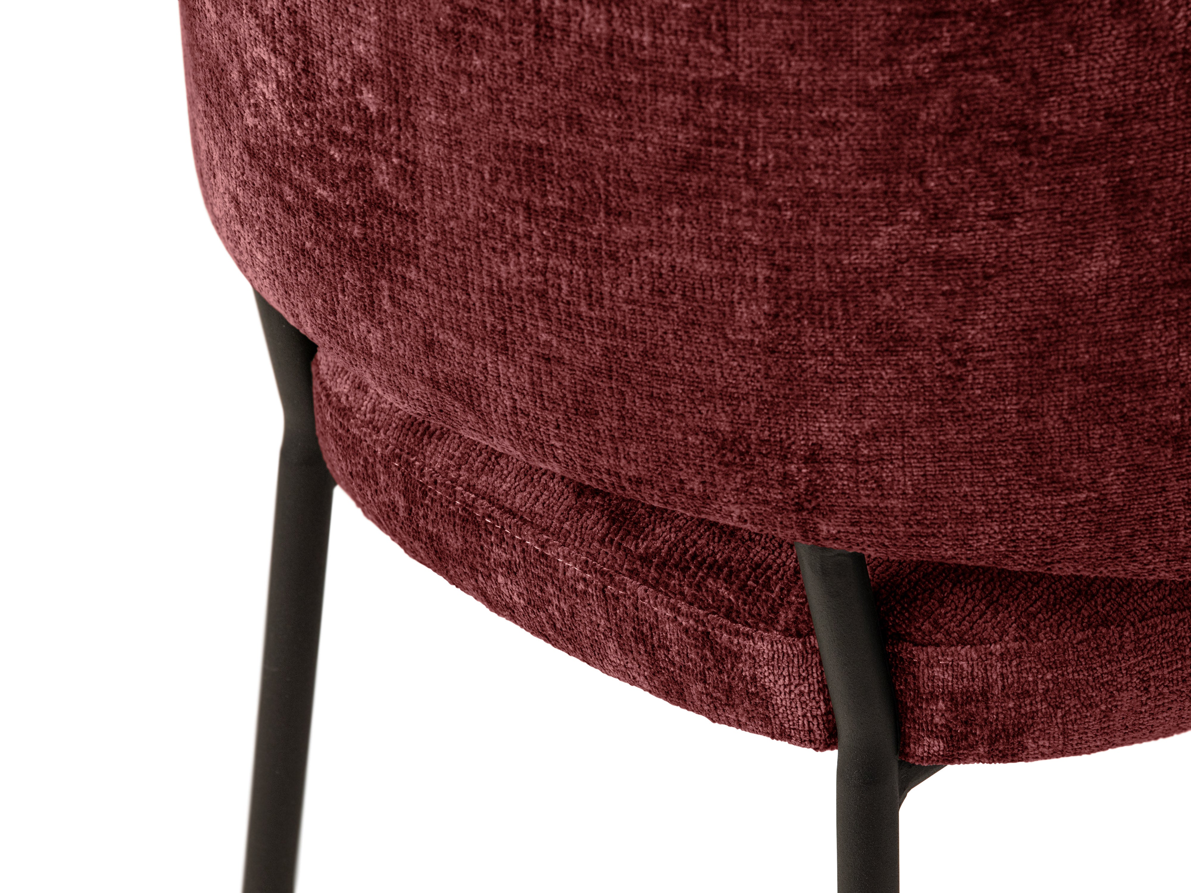 DORA chair cherry chenille with black base [Ewelina] [Amelia spr]