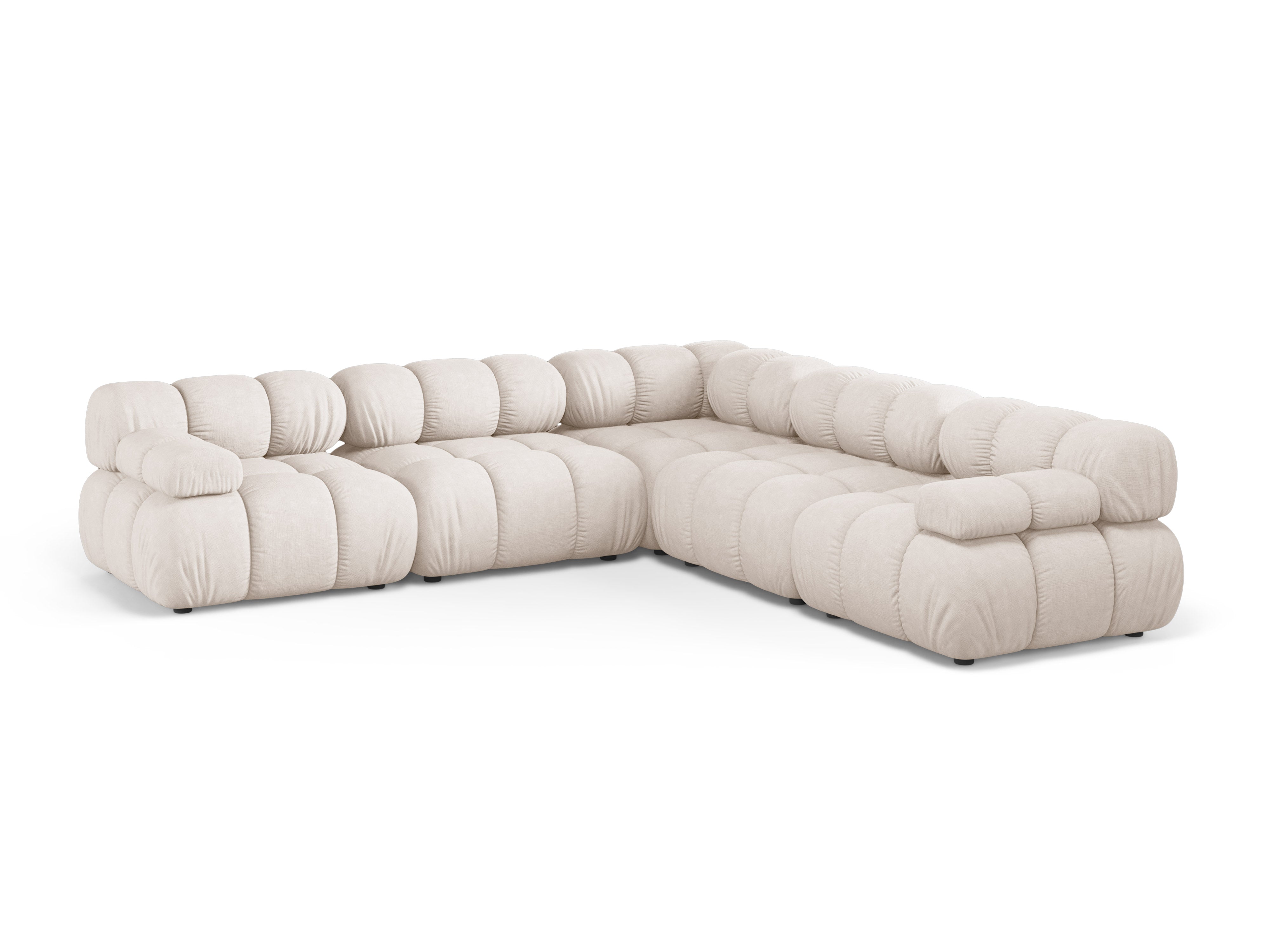 Symmetrische Eckcouch BELLIS in Beige