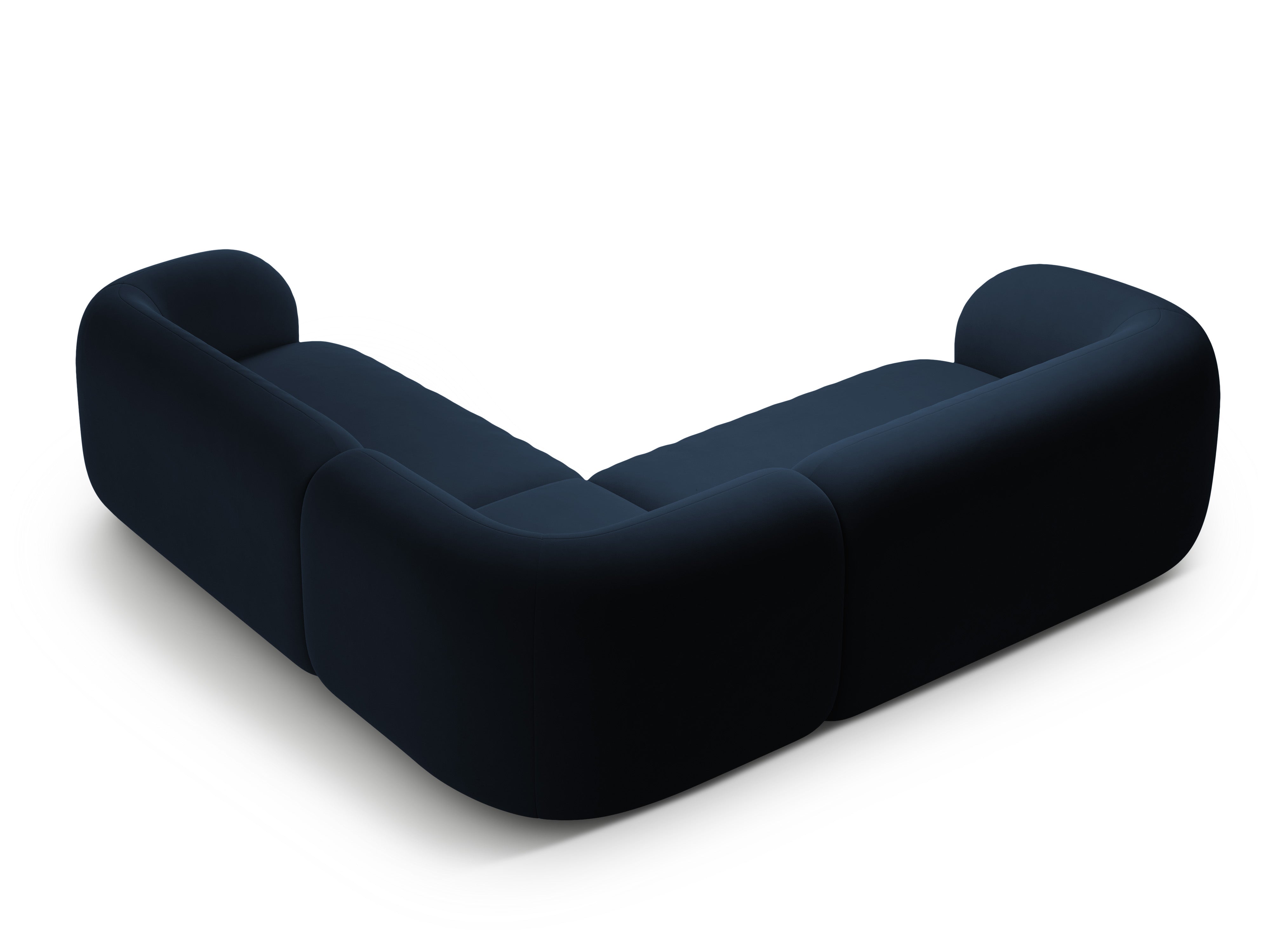 Symmetrisches Samtsofa KATE in königsblau