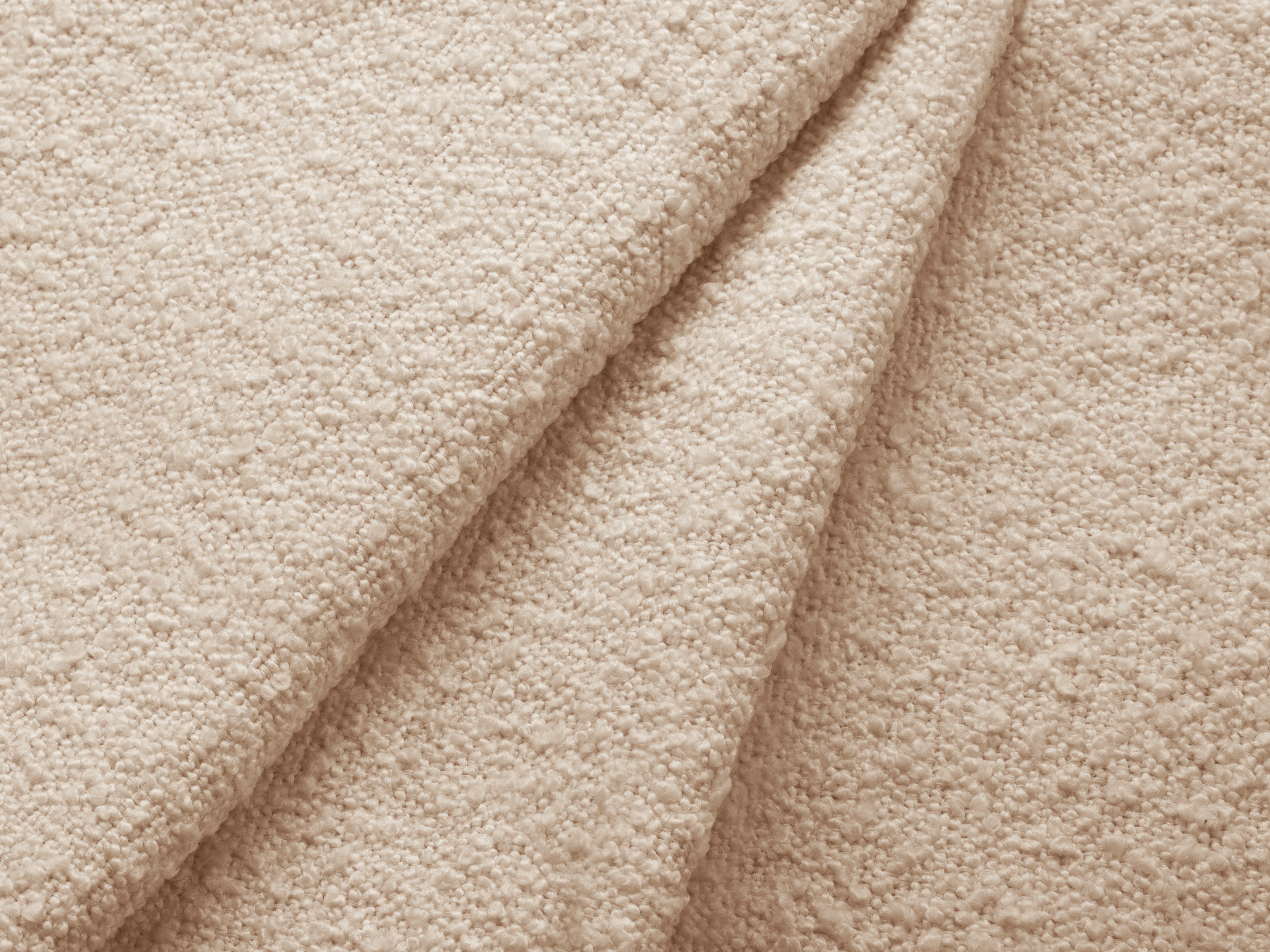 Ecksofa links mit Schlaffunktion JODIE beige Boucle