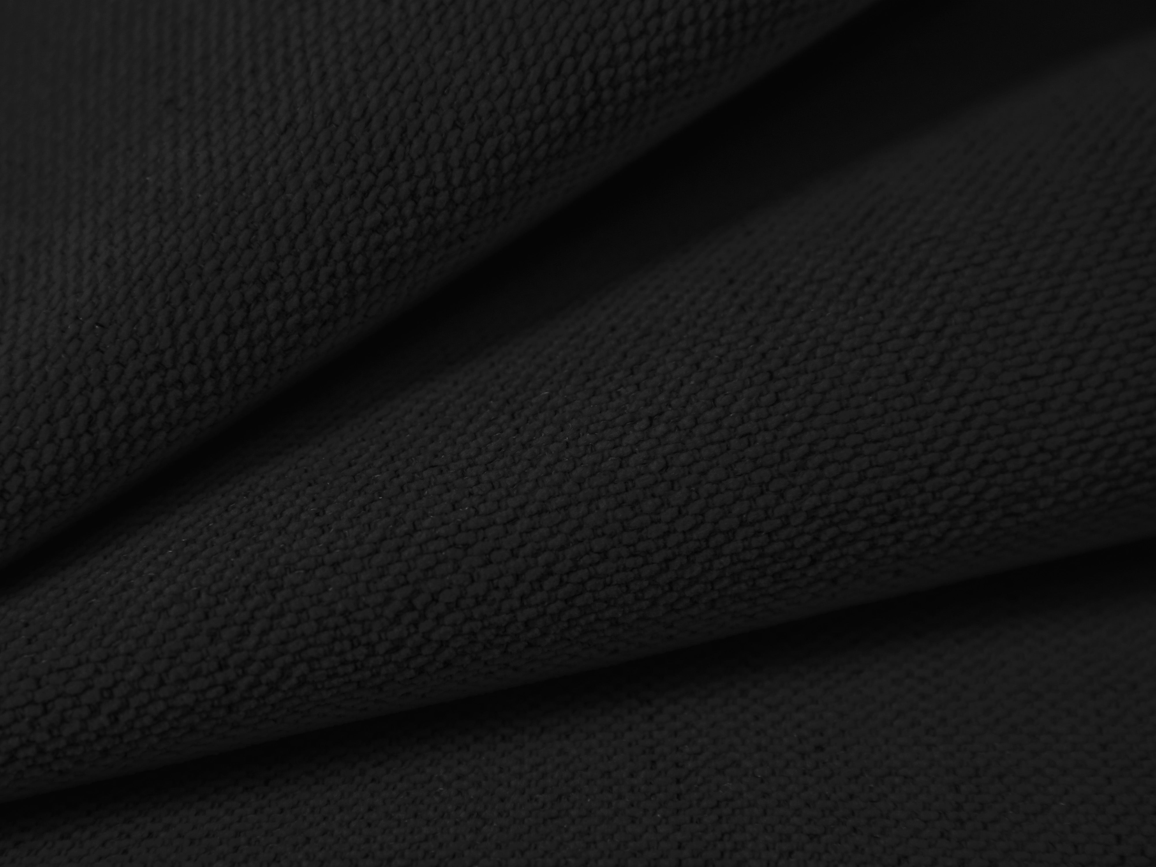 Linksseitiges 3-Sitzer-Sofa mit Schlaffunktion VICTOR in schwarzem Chenille